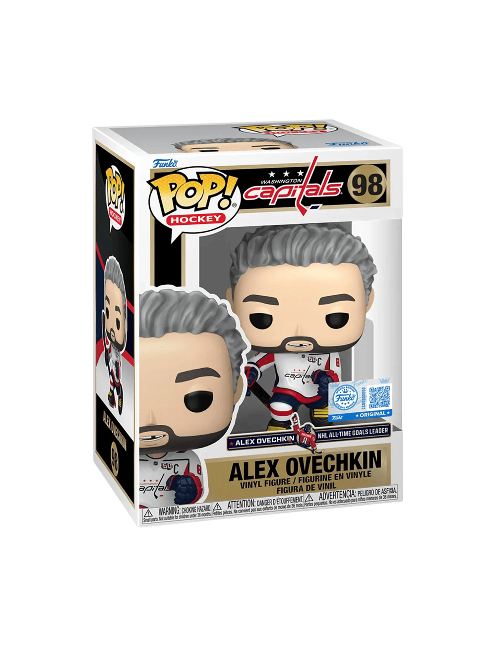 Alexander Ovechkin Washington Capitals Funko NHL Exclusive Vinyl Pop Figure - 98