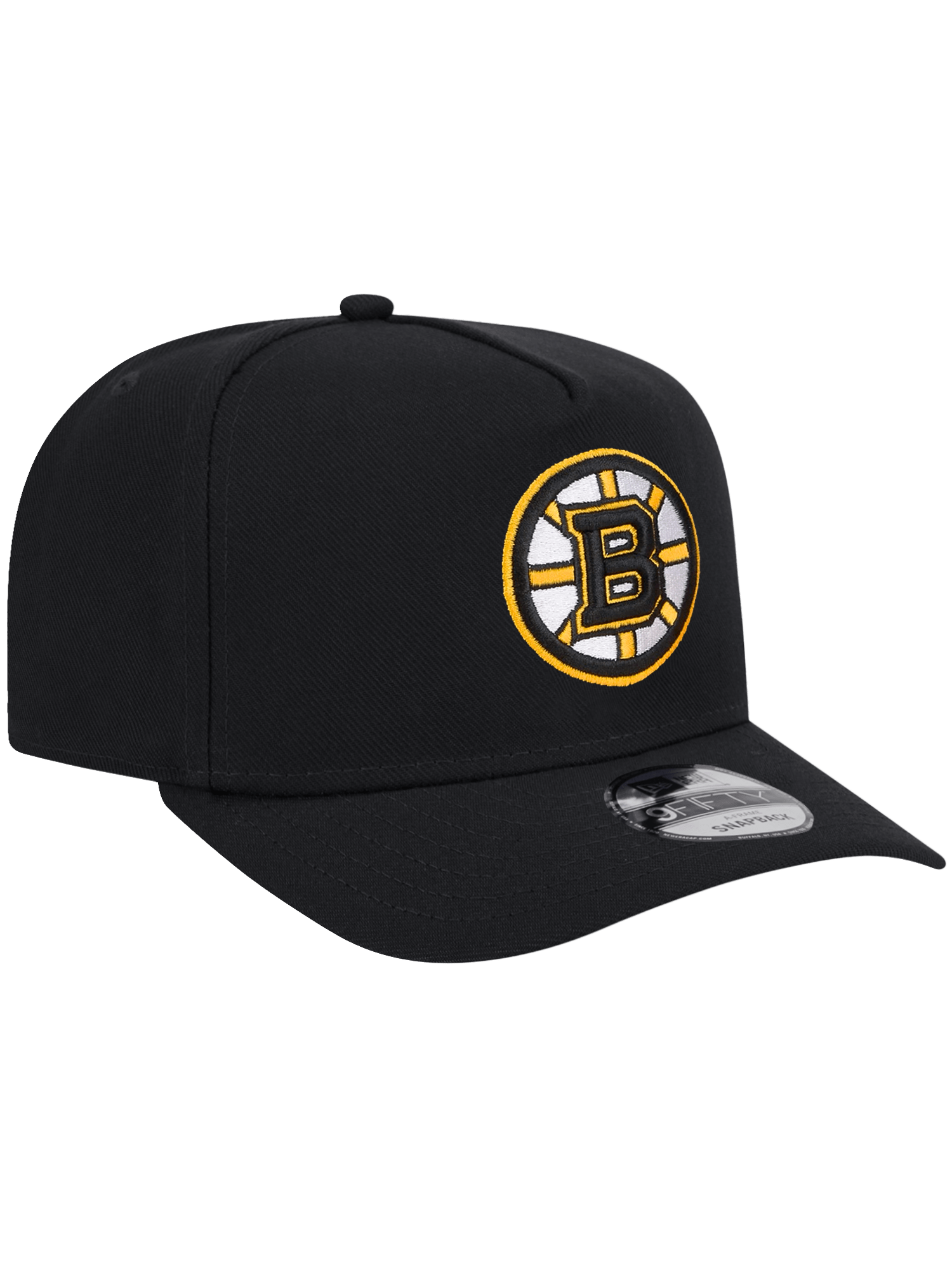 Boston Bruins New Era NHL Team Pre-Curved 9FIFTY A-Frame Snapback Hat - Black