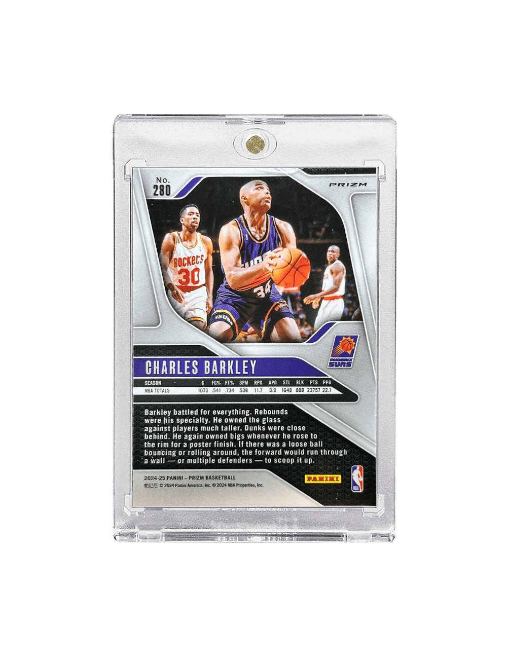 Charles Barkley Phoenix Suns Panini NBA 24-25 Prizm Silver Card