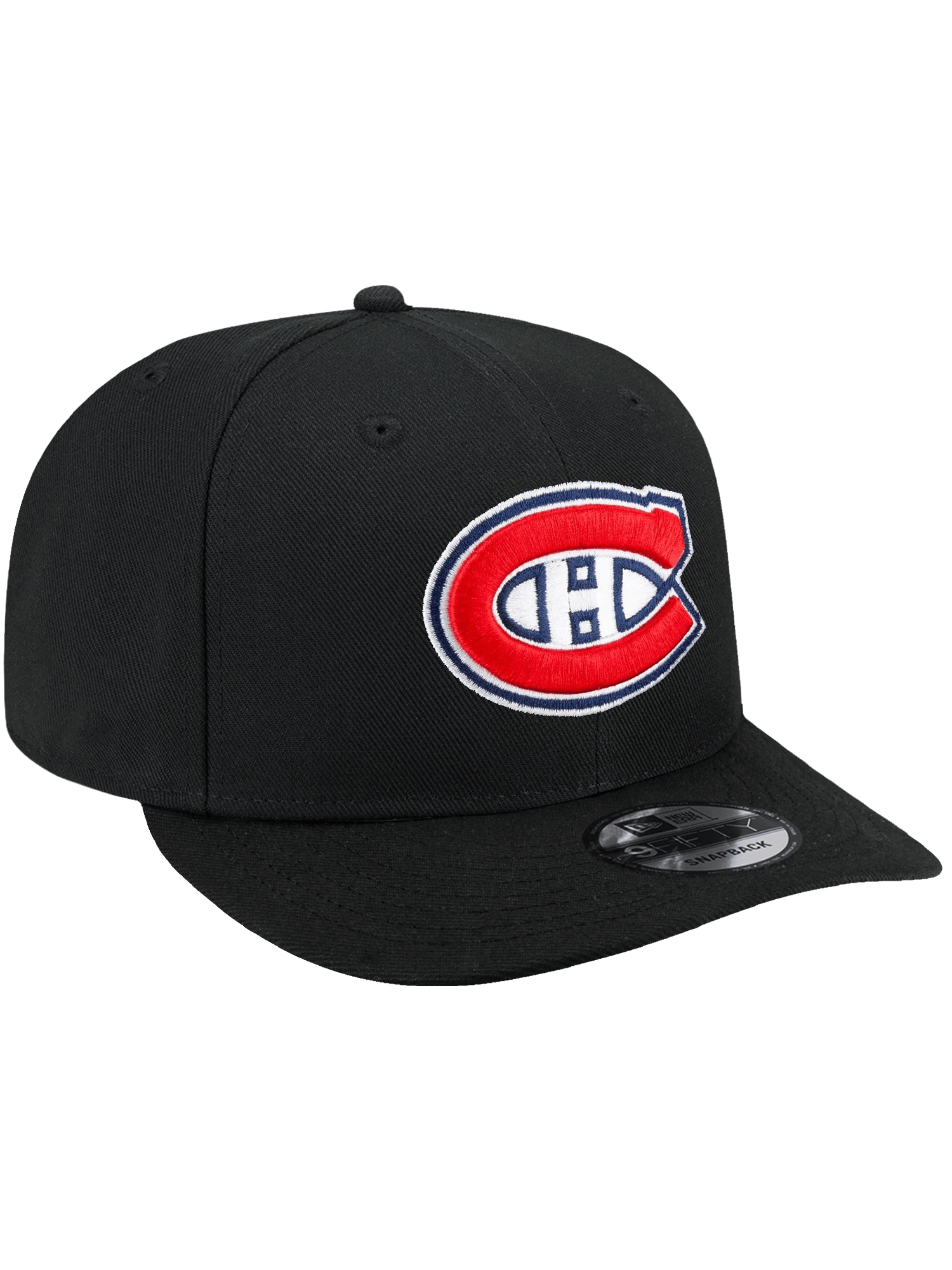 Montreal Canadiens New Era NHL Team 9FIFTY Pre-Curved Snapback Hat - Black