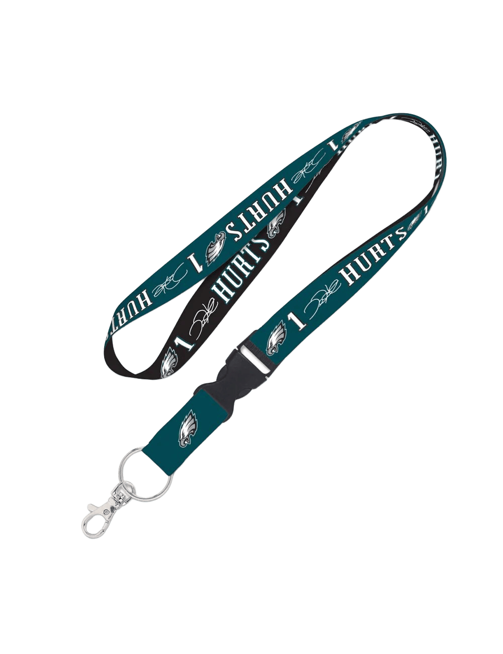 Jalen Hurts Philadelphia Eagles Wincraft NFL Lanyard w/Detachable Buckle