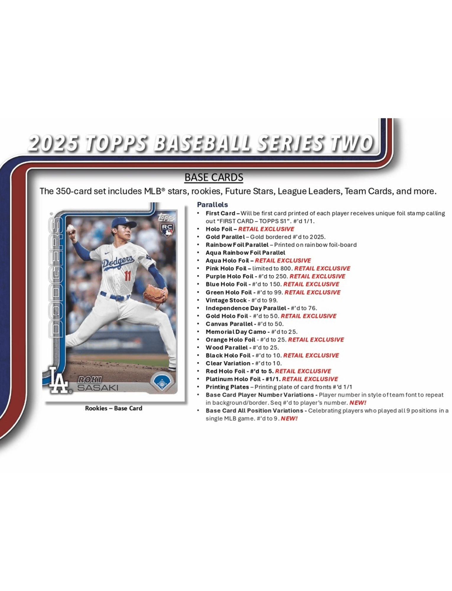 2025 Topps MLB Series 2 Baseball Trading Card Mega Pack