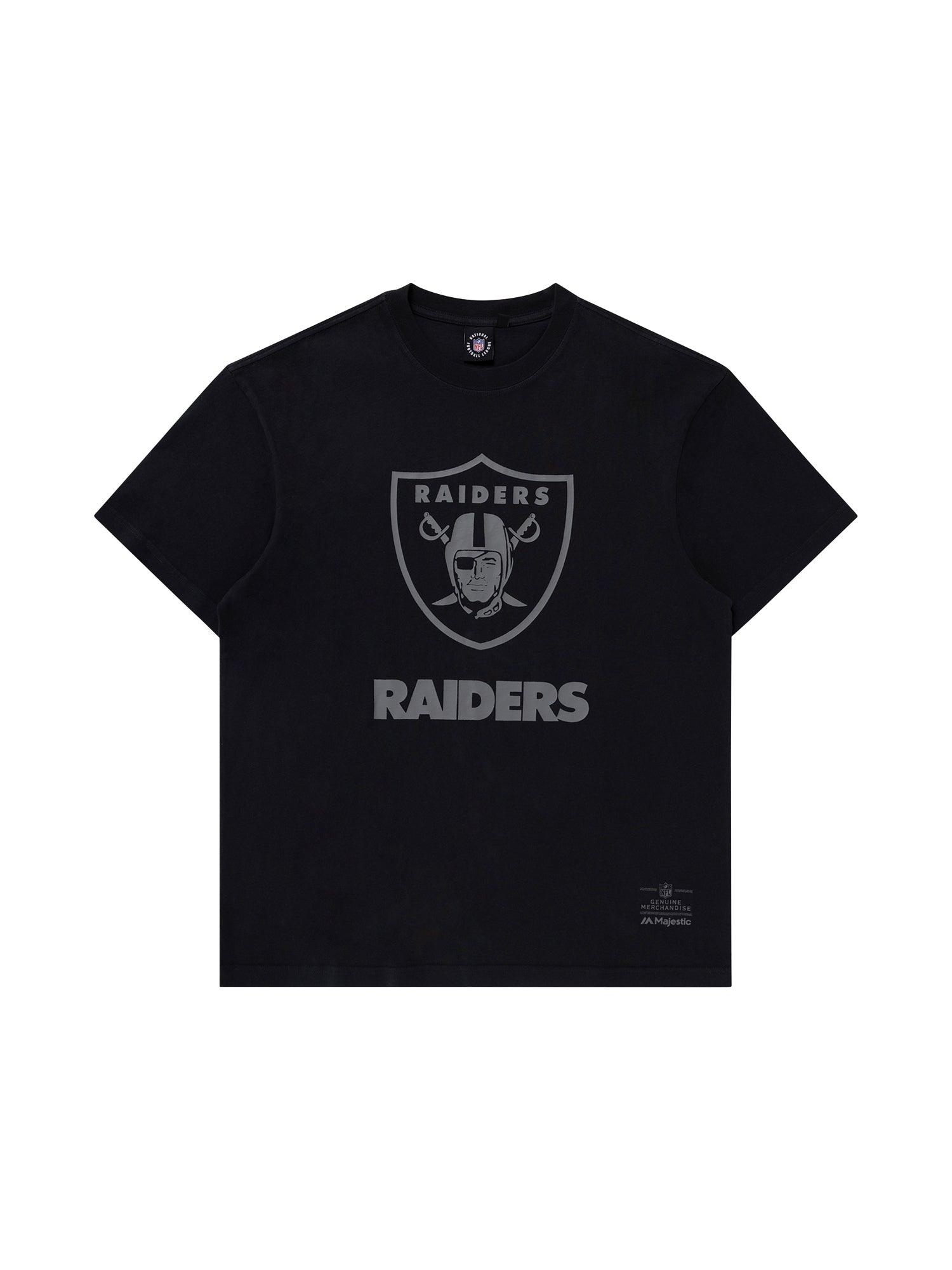 Las Vegas Raiders NFL Tonal Team Crest Vintage T-Shirt - Faded Black