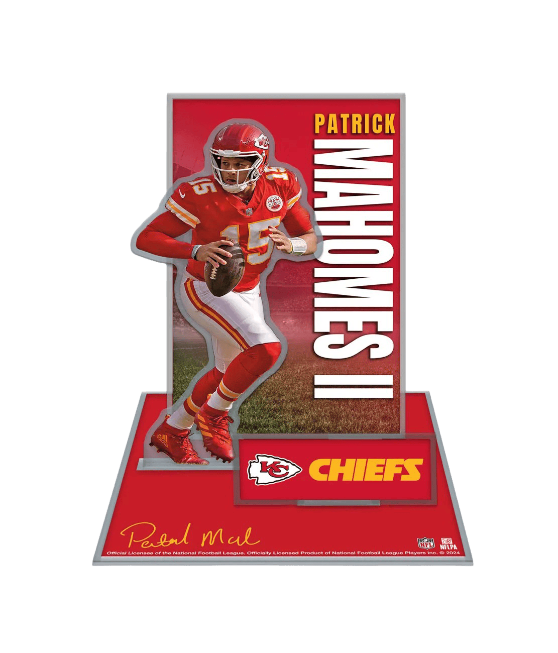 Patrick Mahomes Kansas City Chiefs Wincraft NFL Acrylic Player Display Stand Set