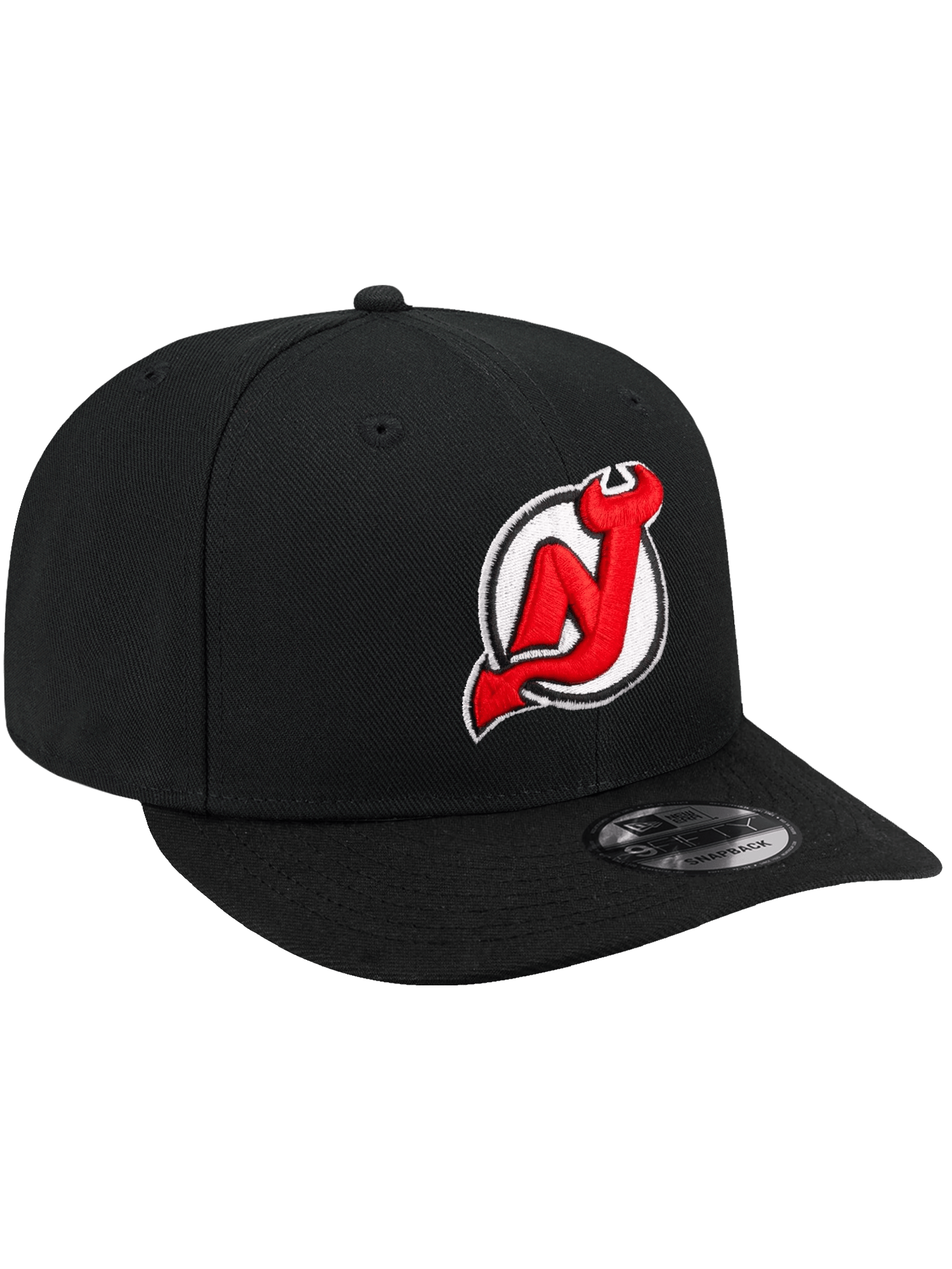New Jersey Devils New Era NHL Team 9FIFTY Pre-Curved Snapback Hat - Black