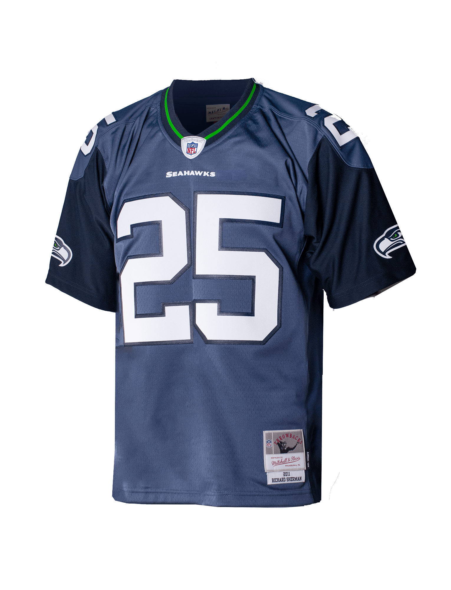 Richard Sherman Seattle Seahawks Mitchell Ness NFL 11 Throwback Lega US Sports HQ