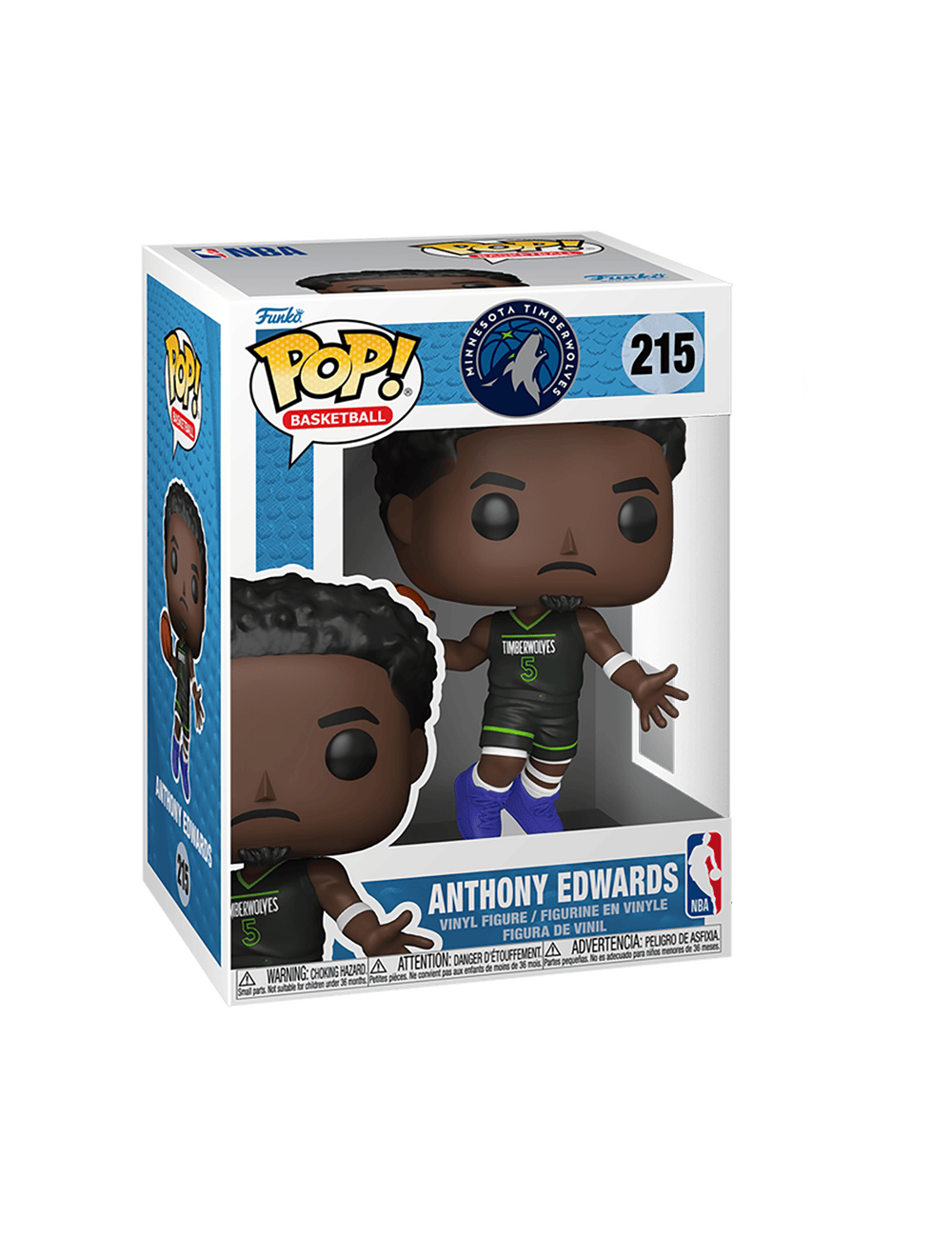 Funko Figures Anthony Edwards Minnesota Timberwolves Funko NBA Statement Vinyl Pop Figure - 215
