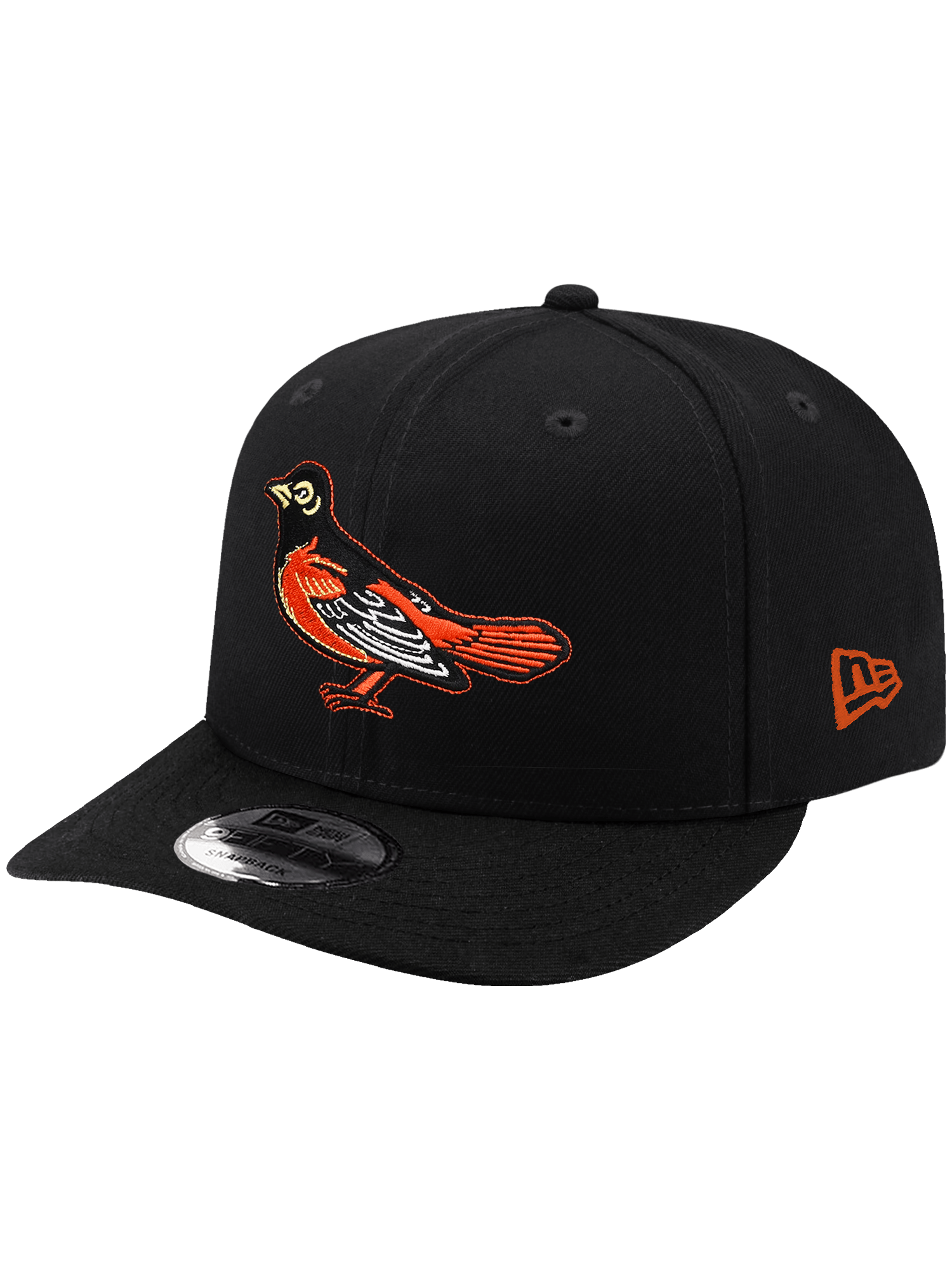 New Era Caps OSFA Baltimore Orioles New Era MLB Cooperstown Pre-Curved 9FIFTY Snapback Hat - Black