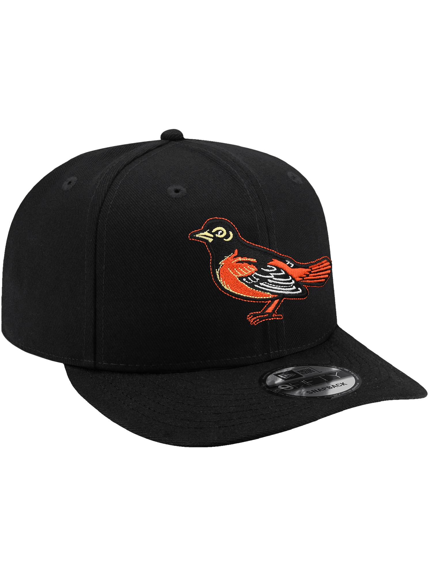 New Era Caps OSFA Baltimore Orioles New Era MLB Cooperstown Pre-Curved 9FIFTY Snapback Hat - Black