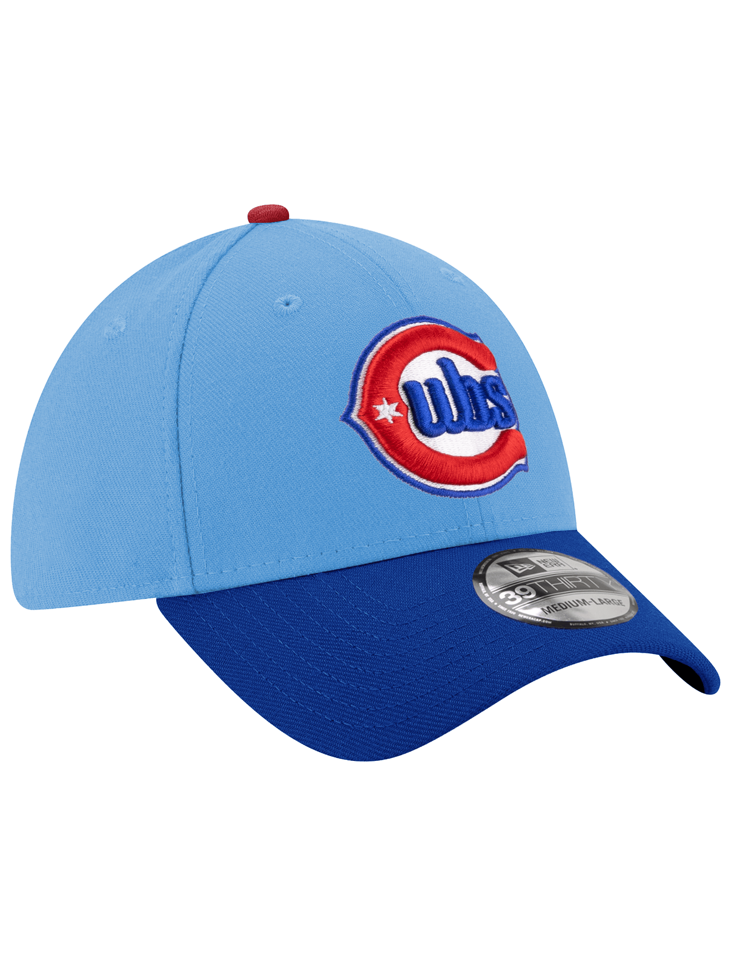 New Era Caps Chicago Cubs New Era MLB Alt 39THIRTY Stretch-Fit Hat - Light Blue