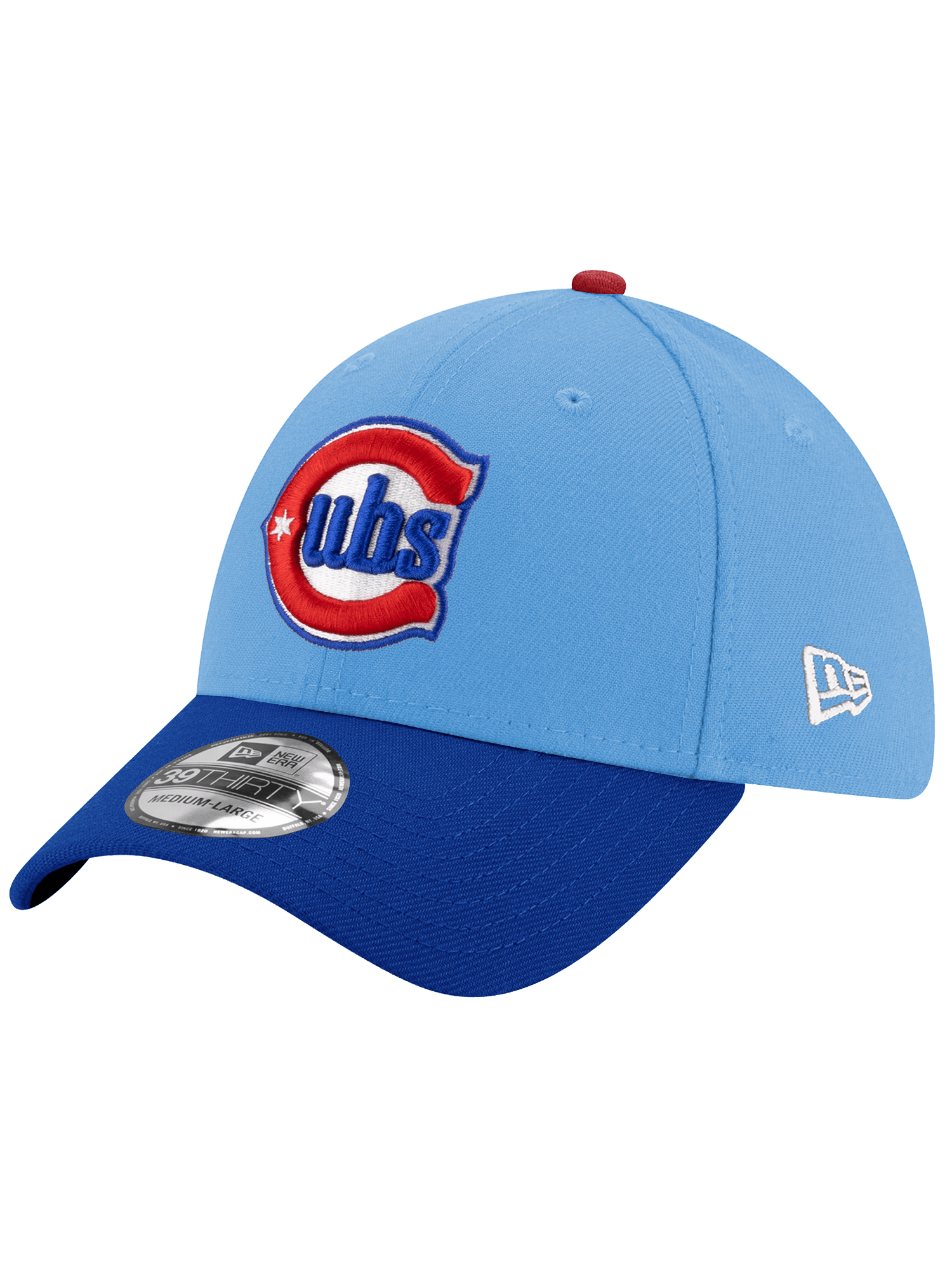 New Era Caps Chicago Cubs New Era MLB Alt 39THIRTY Stretch-Fit Hat - Light Blue