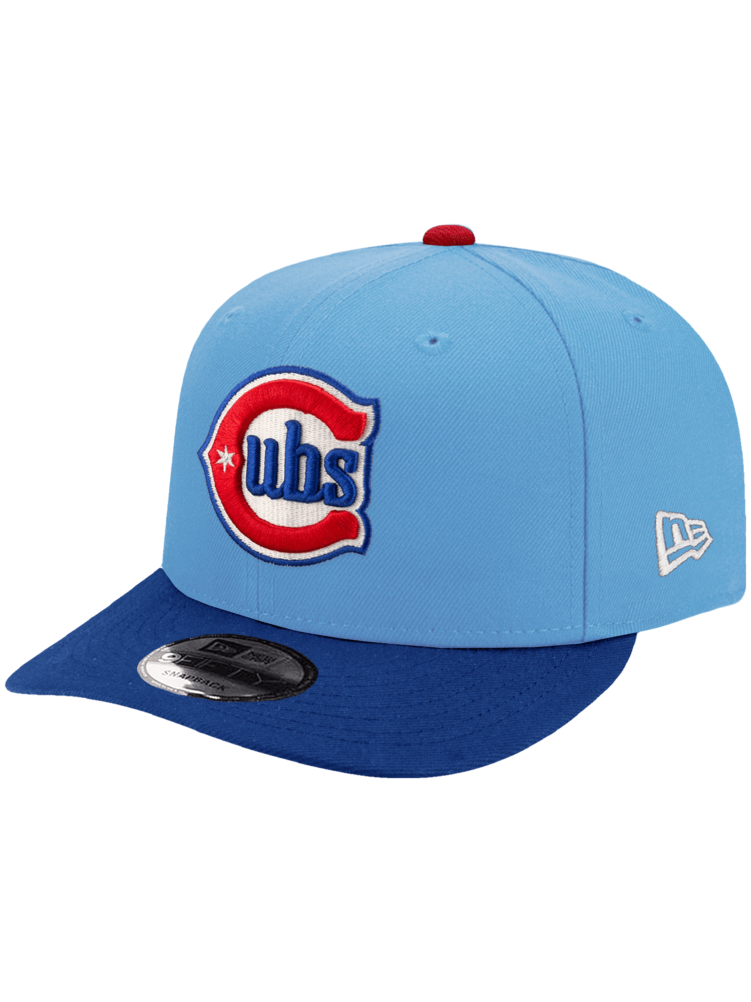 New Era Caps OSFA Chicago Cubs New Era MLB Alt Pre-Curved 9FIFTY Snapback Hat - Light Blue