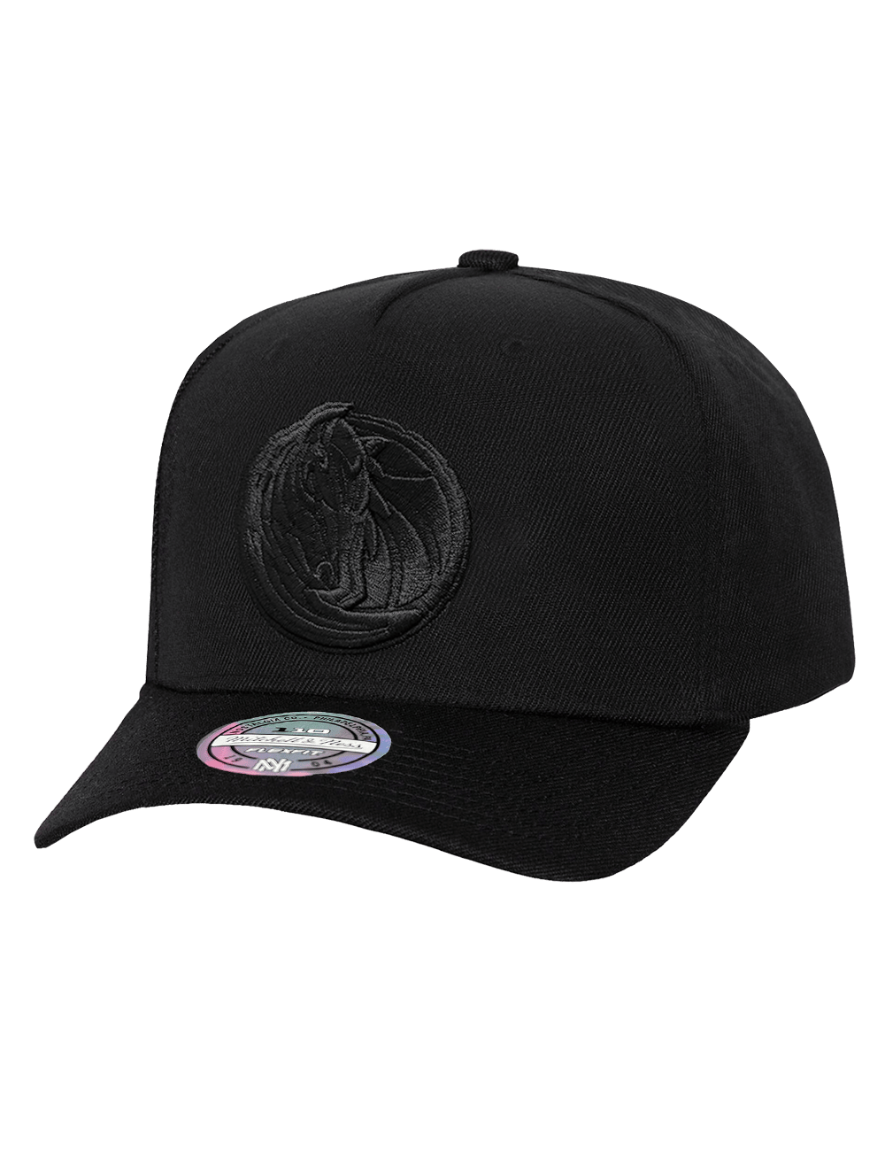 Mitchell And Ness Caps Dallas Mavericks Mitchell & Ness NBA All Black 110 Flex Snapback Hat