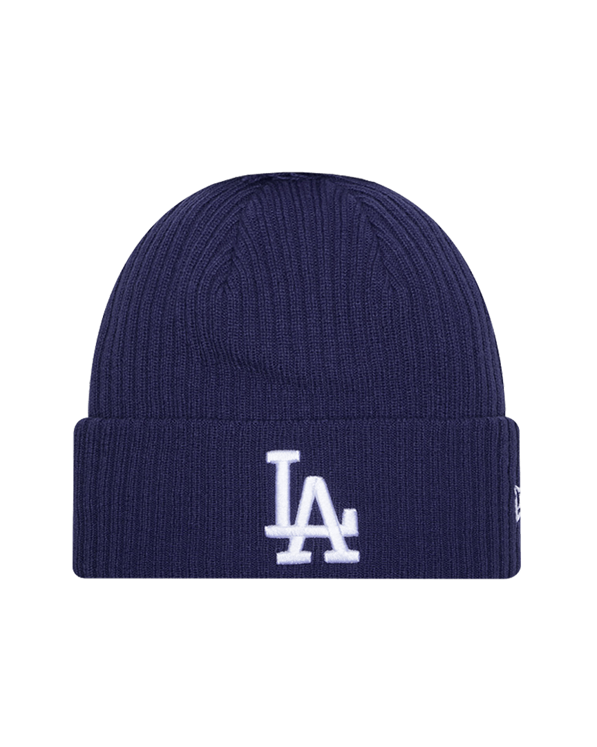 New Era Beanies OSFM Los Angeles Dodgers New Era MLB Team Ribbed Knit Pomless Beanie - Blue