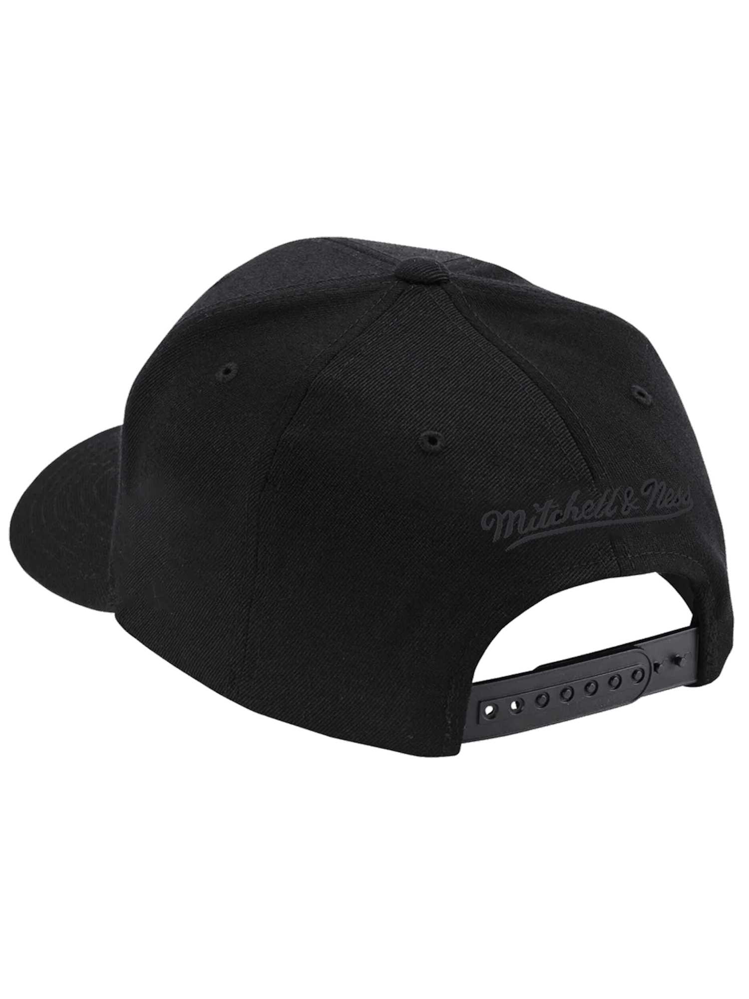 Mitchell And Ness Caps Los Angeles Lakers Mitchell & Ness NBA Black On Black Pro Pinch Snapback Hat -
