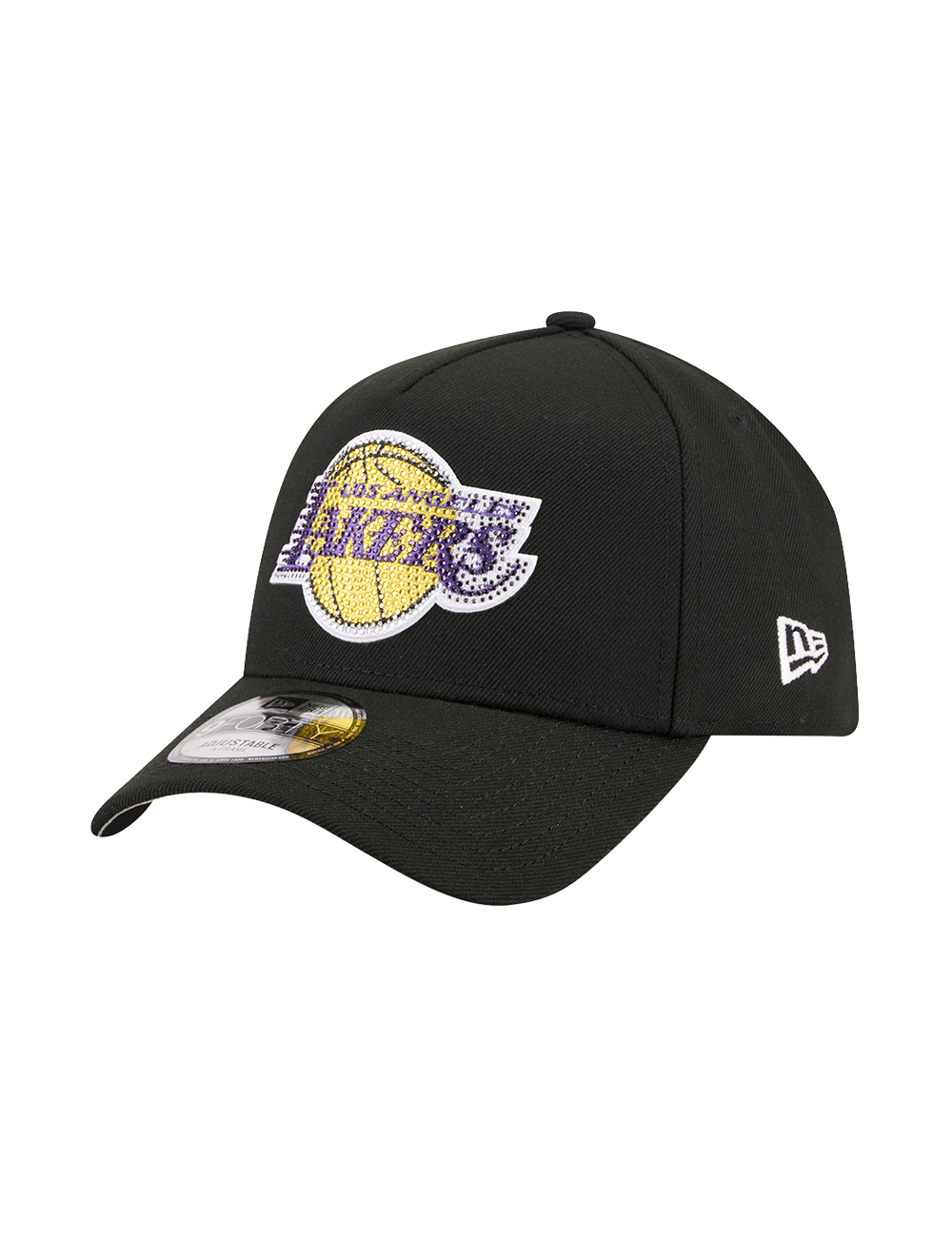 New Era Caps OSFM Los Angeles Lakers New Era NBA 26 Draft 9FORTY A-Frame Snapback Hat - Black