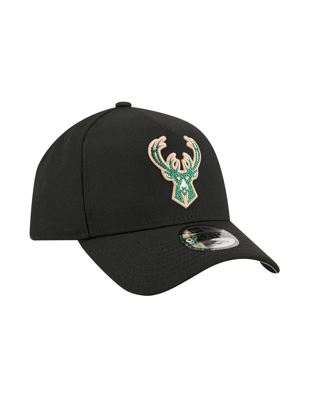 New Era Caps OSFM Milwaukee Bucks New Era NBA 26 Draft 9FORTY A-Frame Snapback Hat - Black