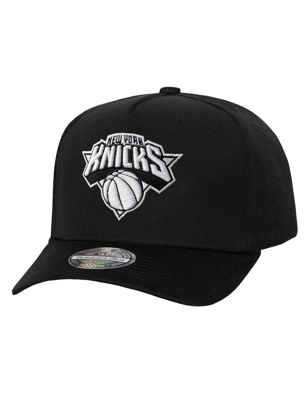Mitchell And Ness Caps OSFM New York Knicks Mitchell & Ness NBA Monochrome Flex 110 Snapback Hat - Black
