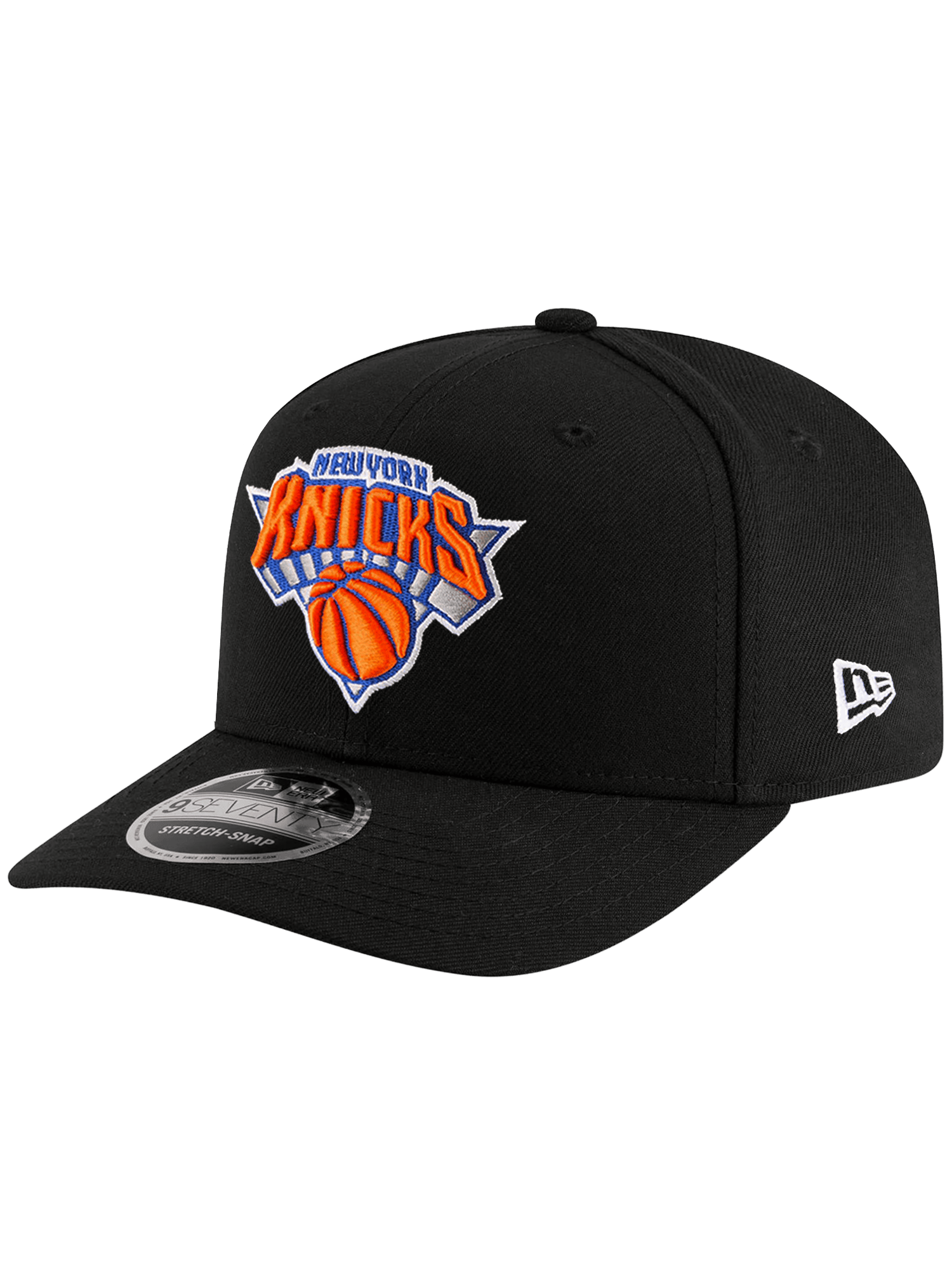 New Era Caps OSFA New York Knicks New Era NBA Team 9SEVENTY Stretch-Snapback Hat - Black