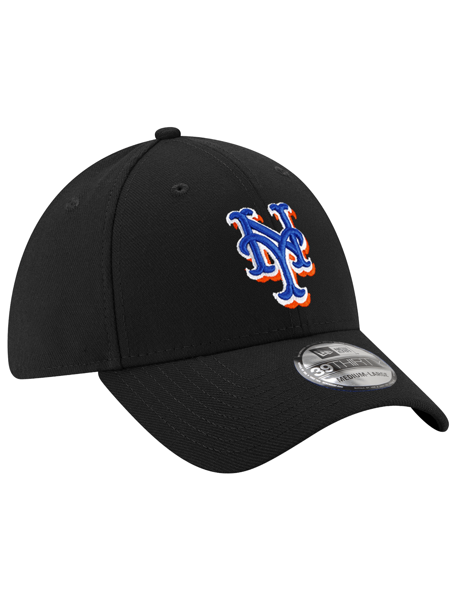 New Era Caps New York Mets New Era MLB Alt 39THIRTY Stretch-Fit Hat - Black