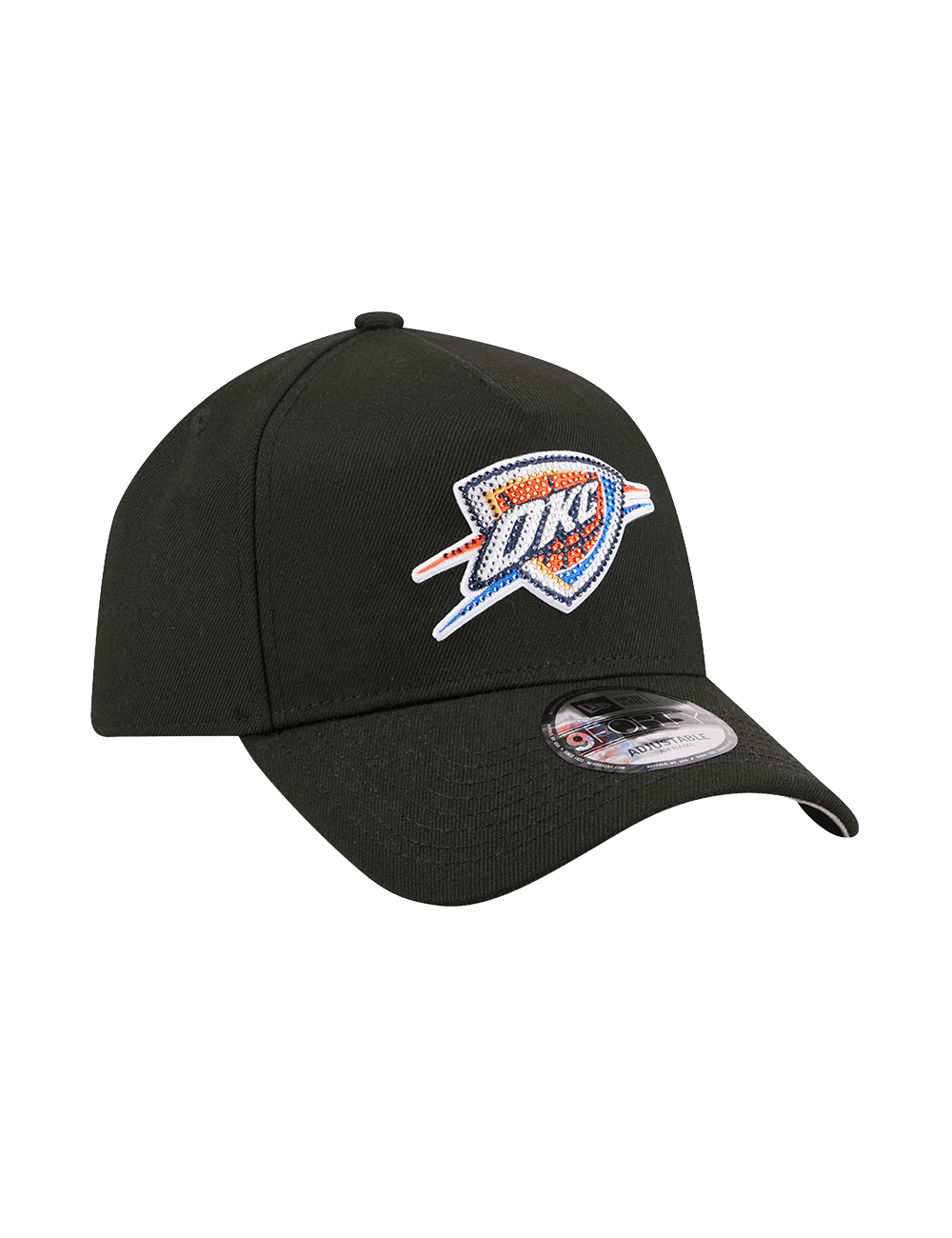 New Era Caps OSFM Oklahoma City Thunder New Era NBA 26 Draft 9FORTY A-Frame Snapback Hat - Black