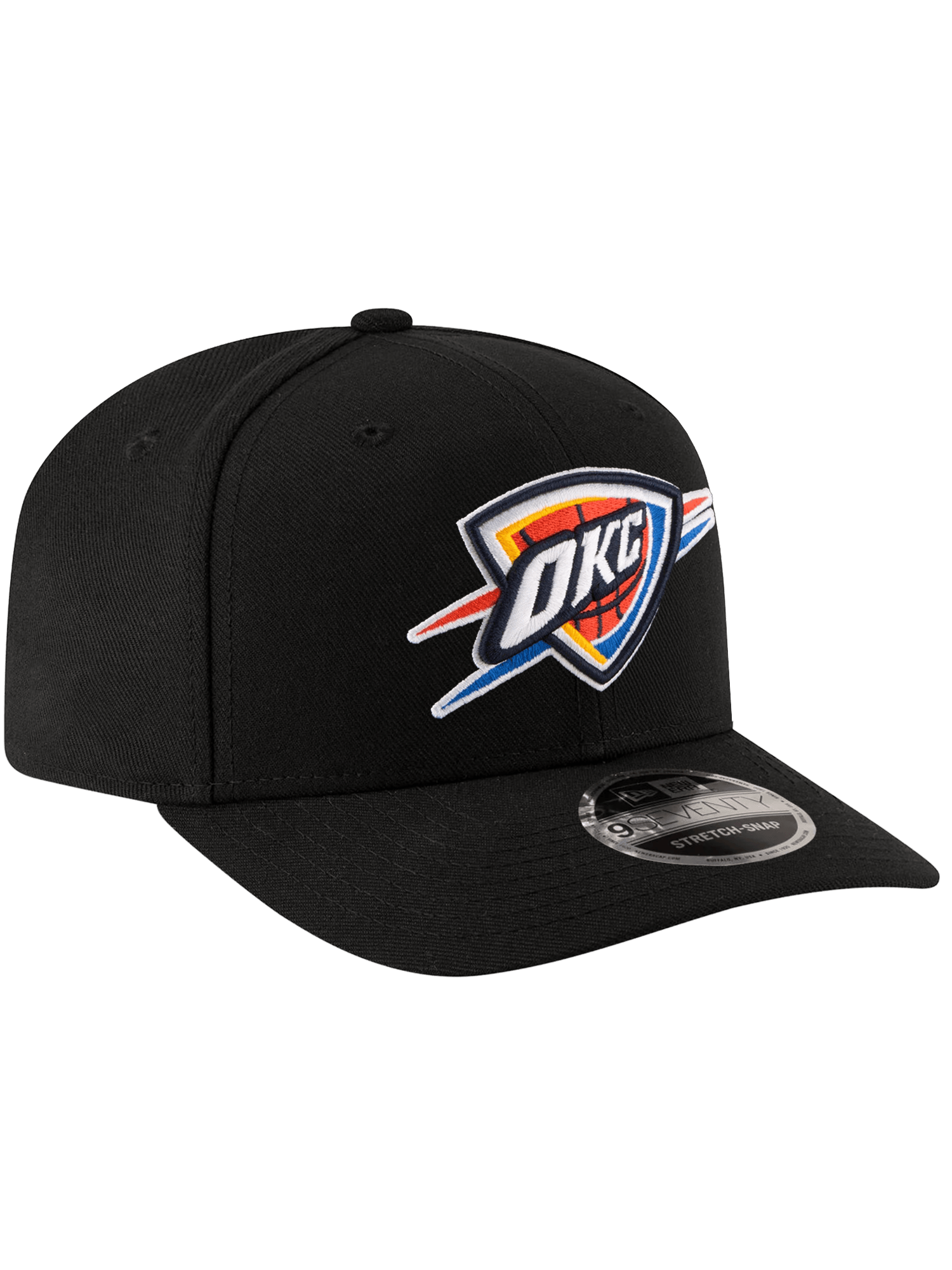 New Era Caps OSFA Oklahoma City Thunder New Era NBA Team 9SEVENTY Stretch-Snapback Hat - Black