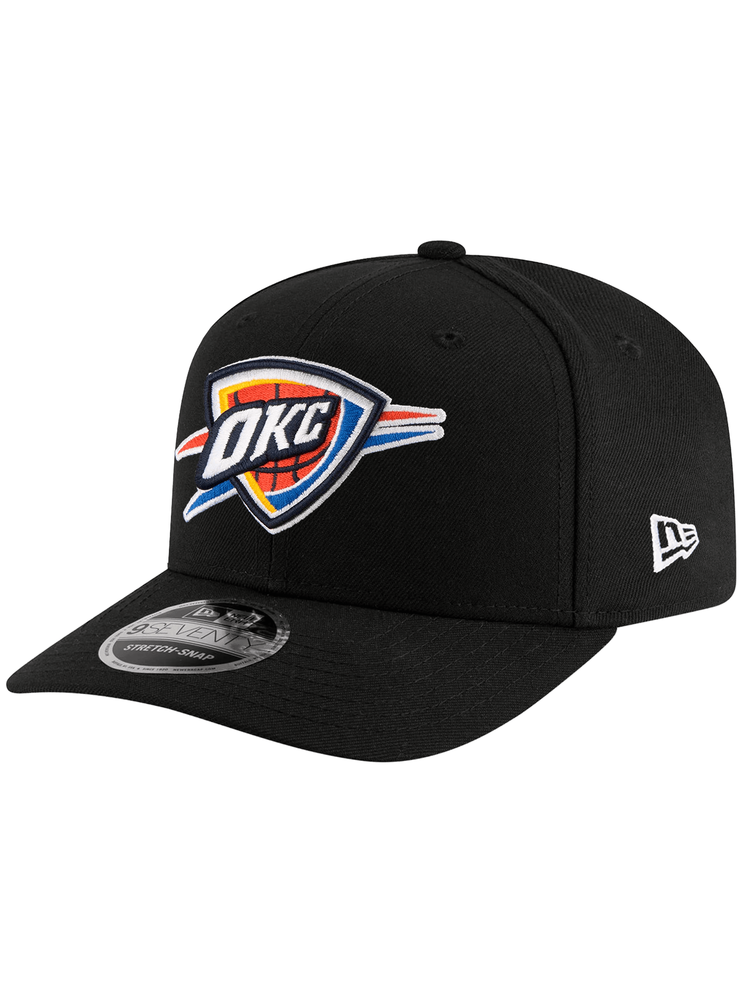New Era Caps OSFA Oklahoma City Thunder New Era NBA Team 9SEVENTY Stretch-Snapback Hat - Black