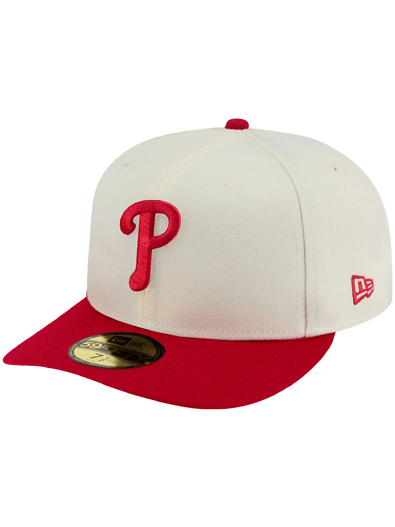 New Era Caps Philadelphia Phillies New Era MLB Team 2 Tone 59FIFTY Pre-Curved Fitted Hat - Chrome