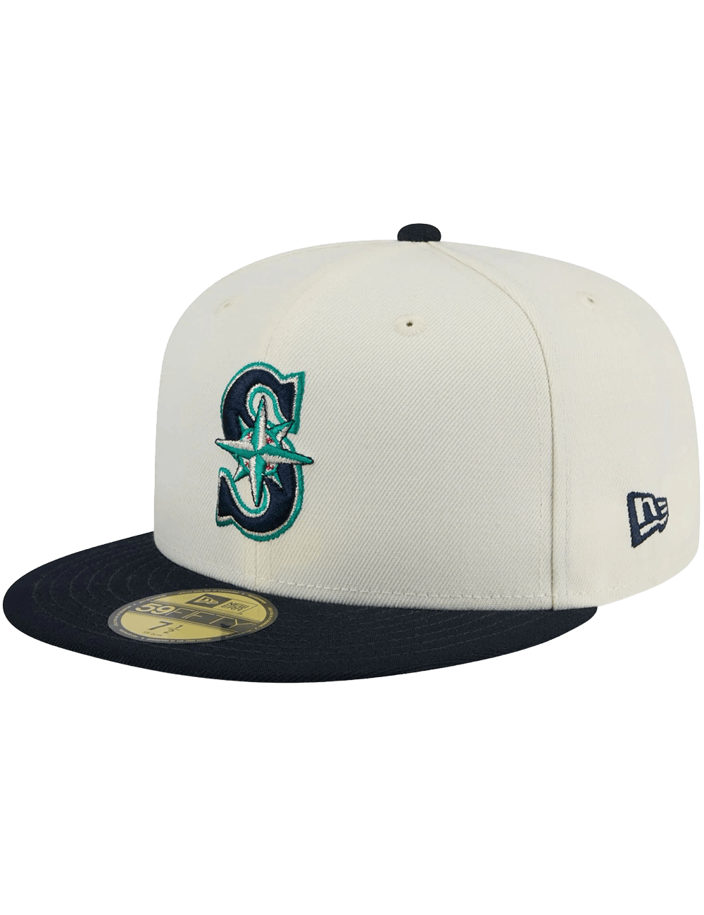 New Era Caps Seattle Mariners New Era MLB Team 2 Tone 59FIFTY Fitted Hat - Chrome