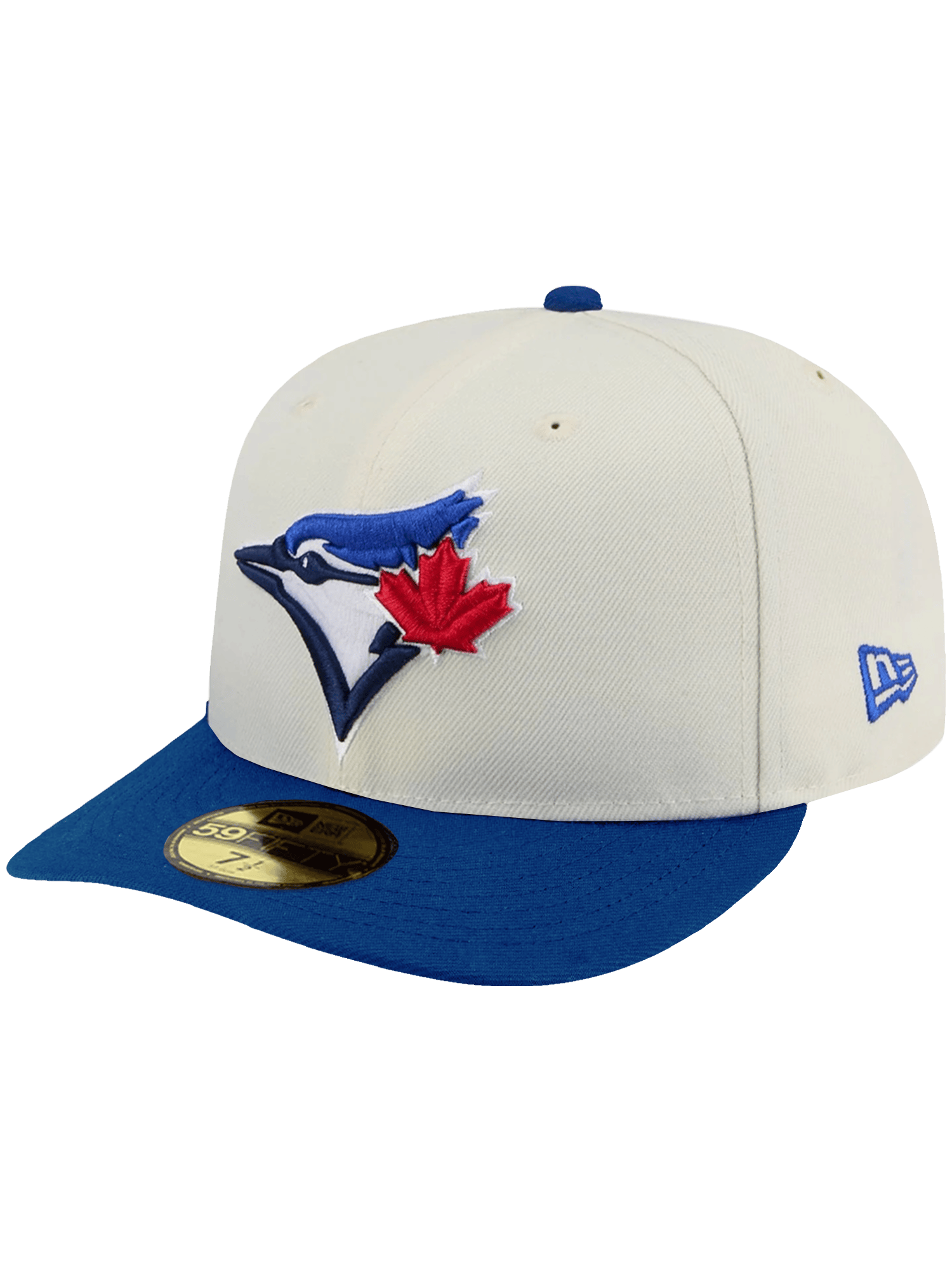 New Era Caps Toronto Blue Jays New Era MLB Team 2 Tone 59FIFTY Pre-Curved Fitted Hat - Chrome