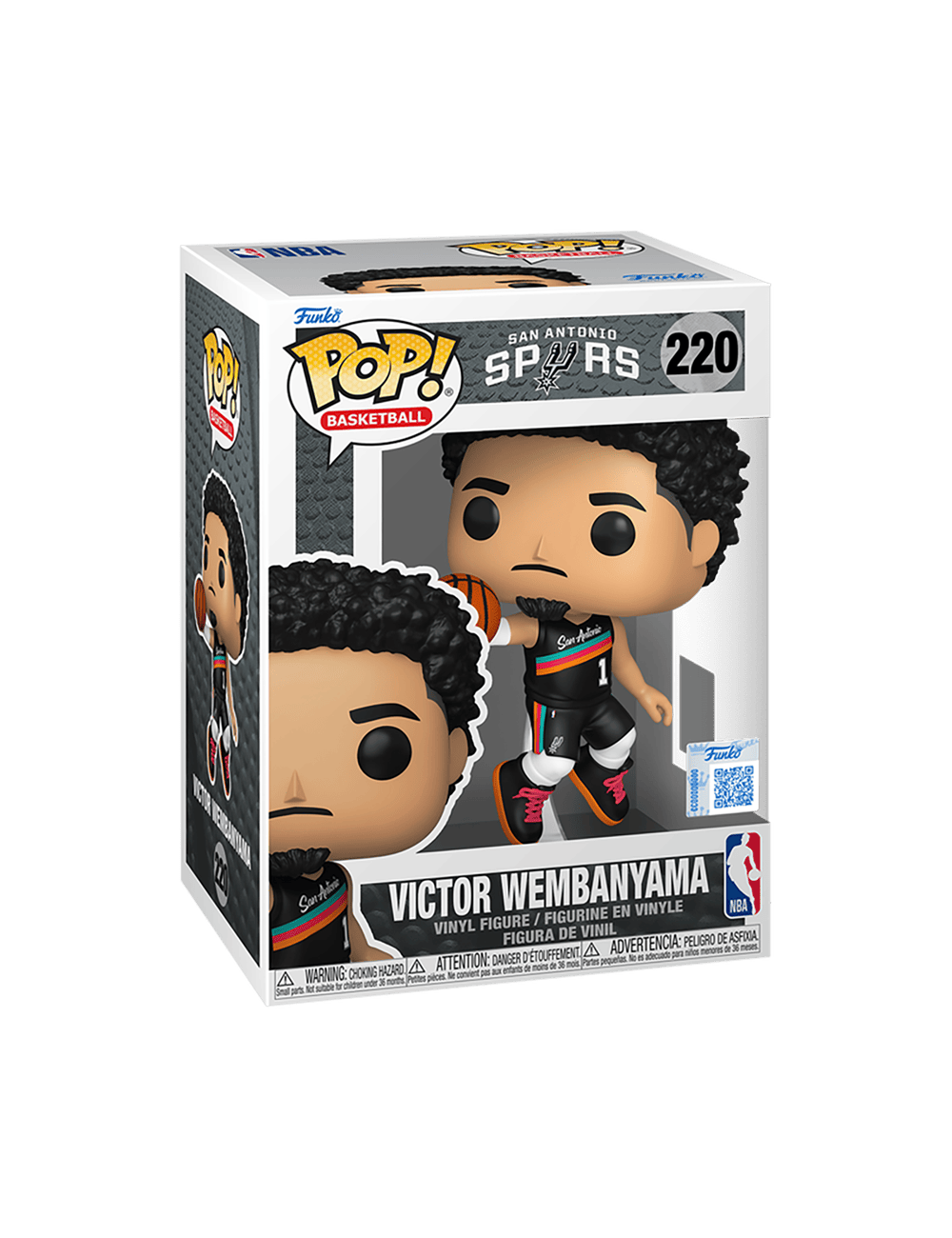 Funko Figures Victor Wembanyama San Antonio Spurs Funko NBA City Edition Vinyl Pop Figure - 220