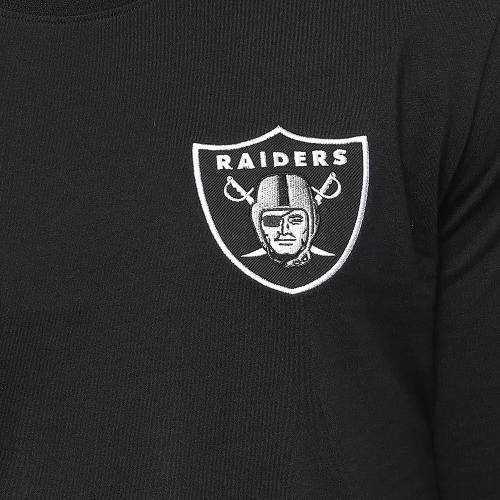 Las Vegas Raiders Majestic NFL Embroidered Logo Long Sleeve T-Shirt - Black