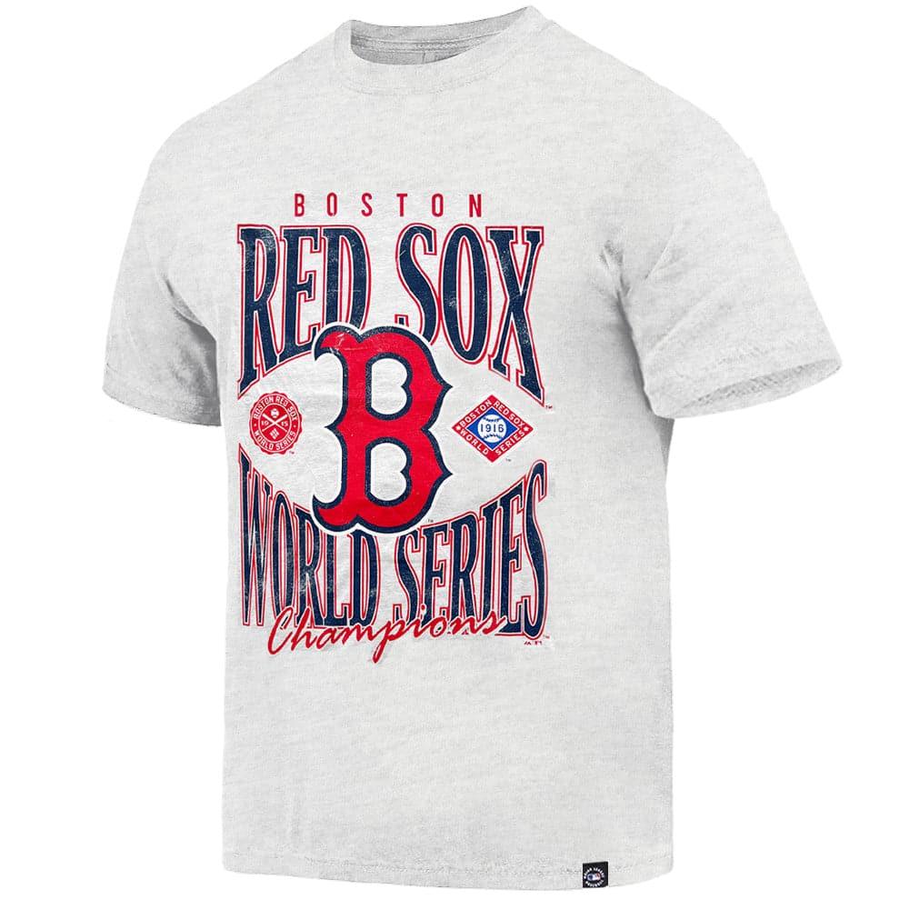 Boston Red Sox Majestic MLB 1916 World Series Vintage T-Shirt - White Marle