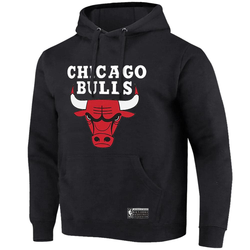Chicago Bulls NBA Essentials Logo Hoodie Jumper - Black