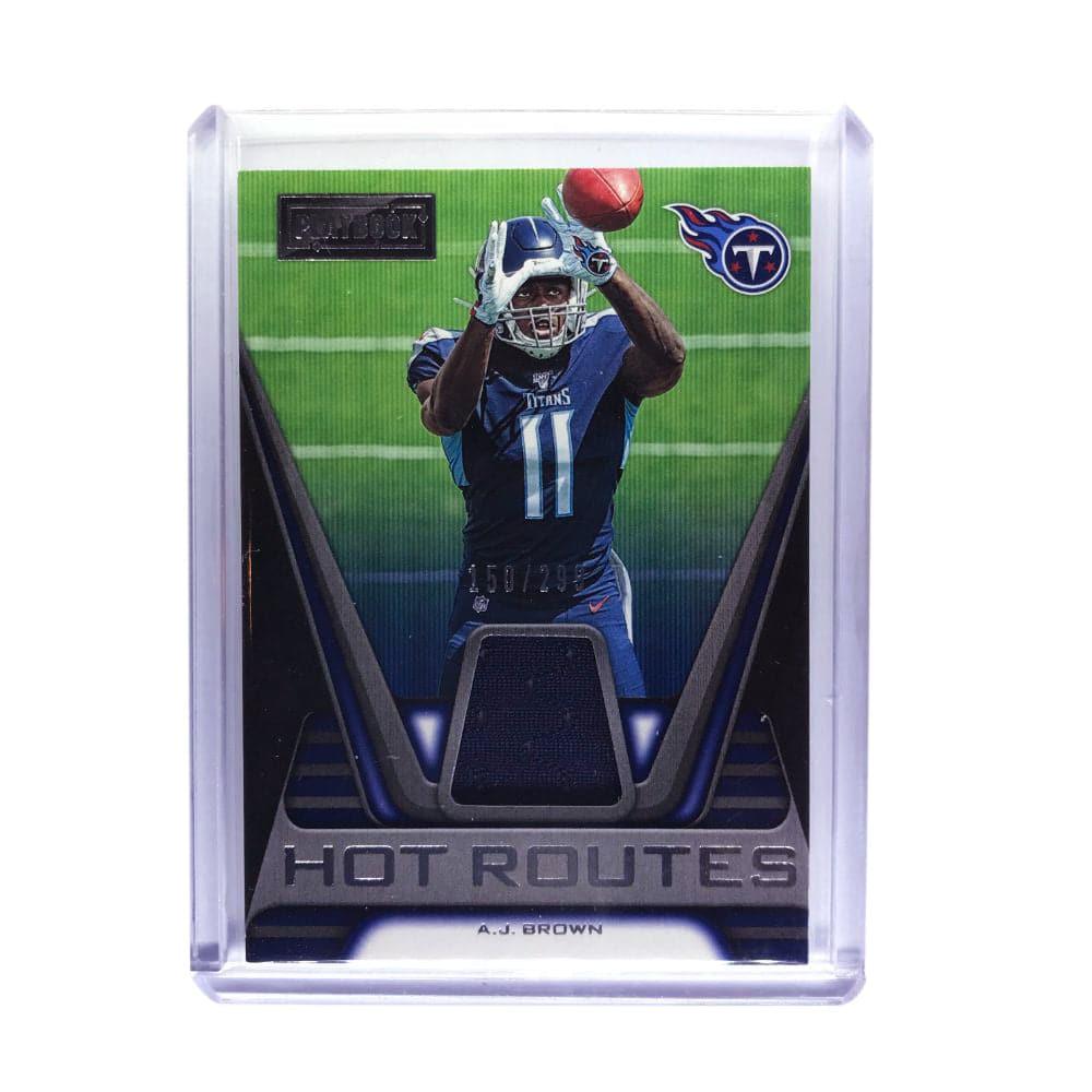 A.J. Brown Tennessee Titans 2019 Panini Playbook NFL Hot Routes Patch Rookie Card