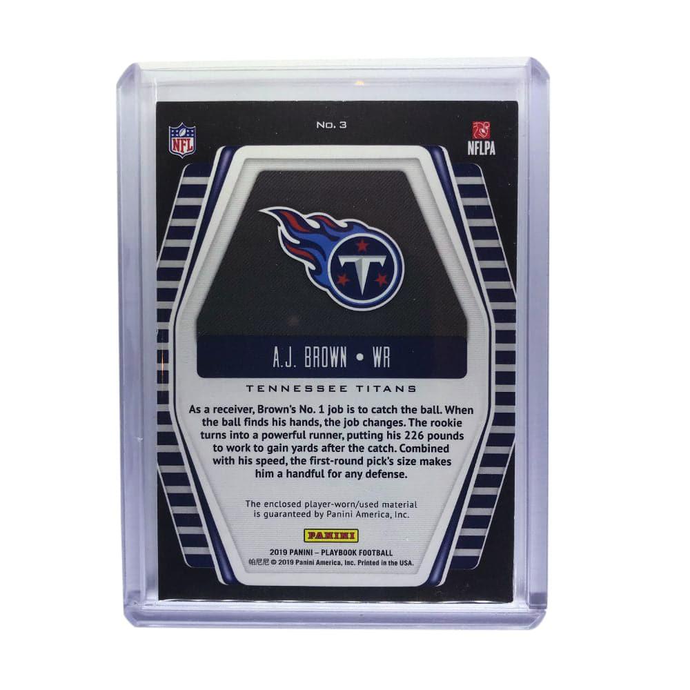 A.J. Brown Tennessee Titans 2019 Panini Playbook NFL Hot Routes Patch Rookie Card