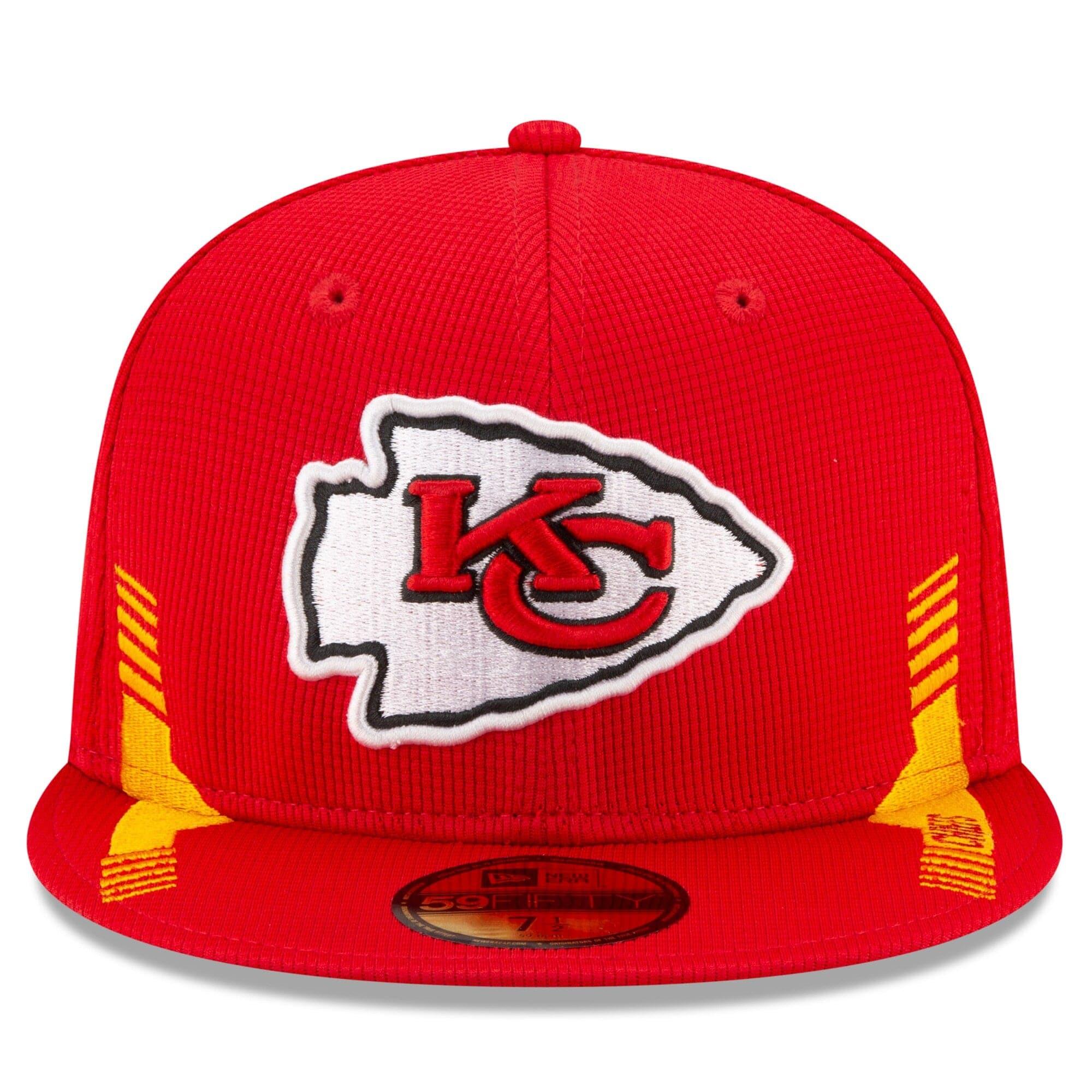 Kansas City Chiefs New Era NFL 2021 Sideline Home 59FIFTY Fitted Hat - Red