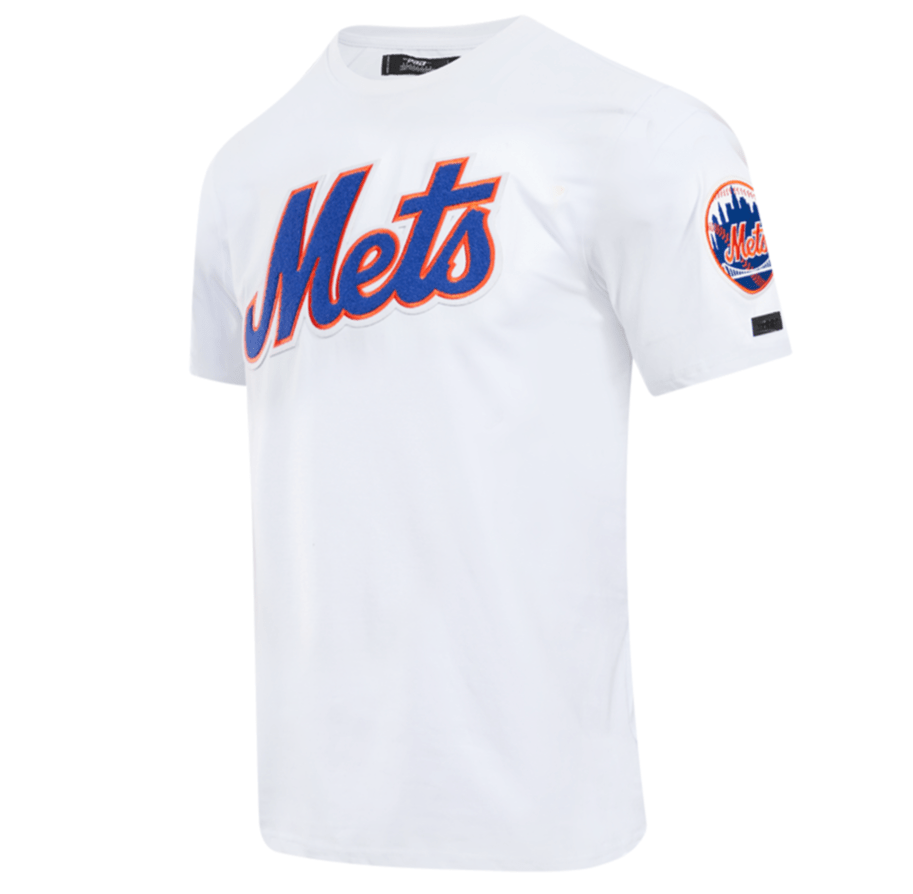 New York Mets Pro Standard MLB Classic Chenille T-Shirt - White