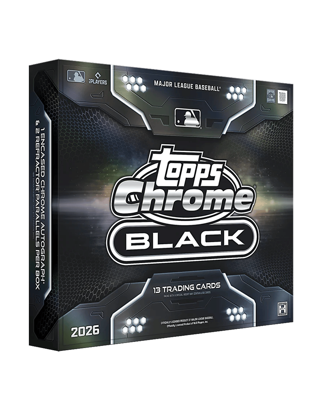 Topps Trading Cards 2026 Topps MLB Chrome Black Baseball Hobby Box