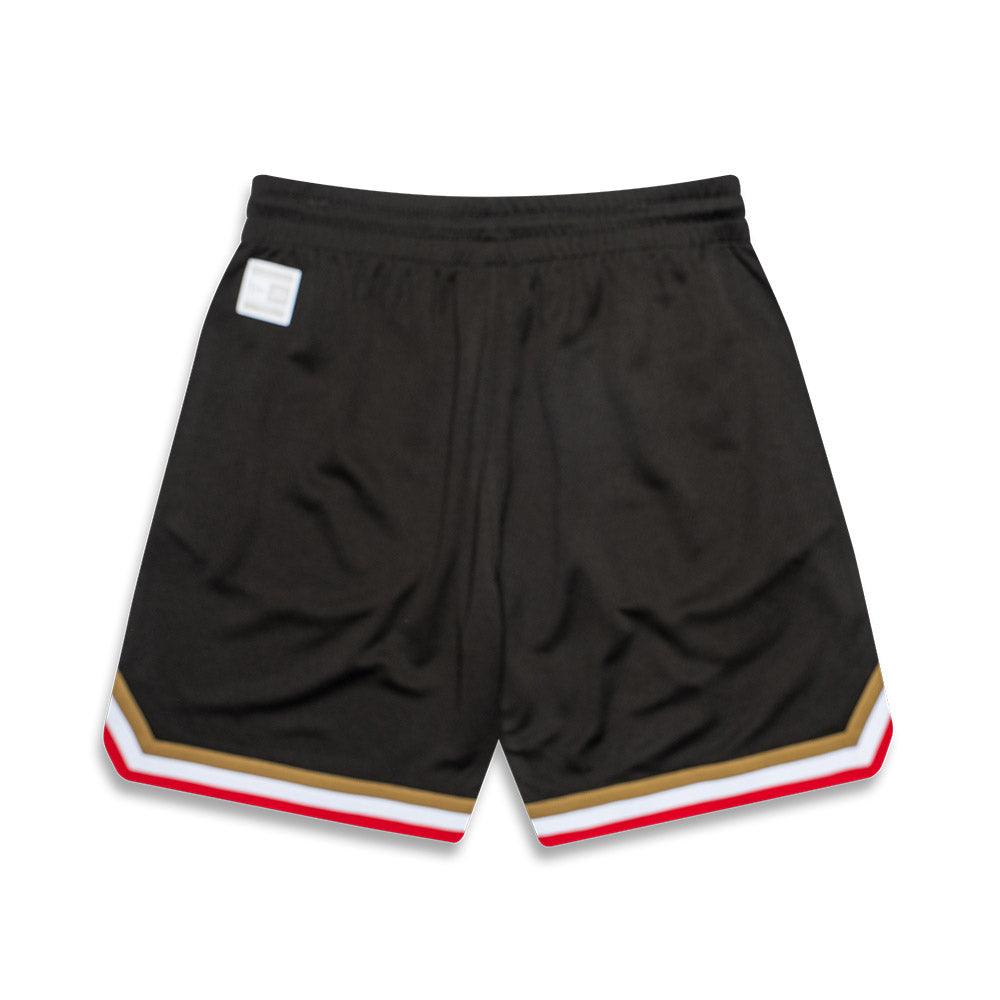 San Francisco 49ers New Era NFL Team Trim Mesh Shorts - Black