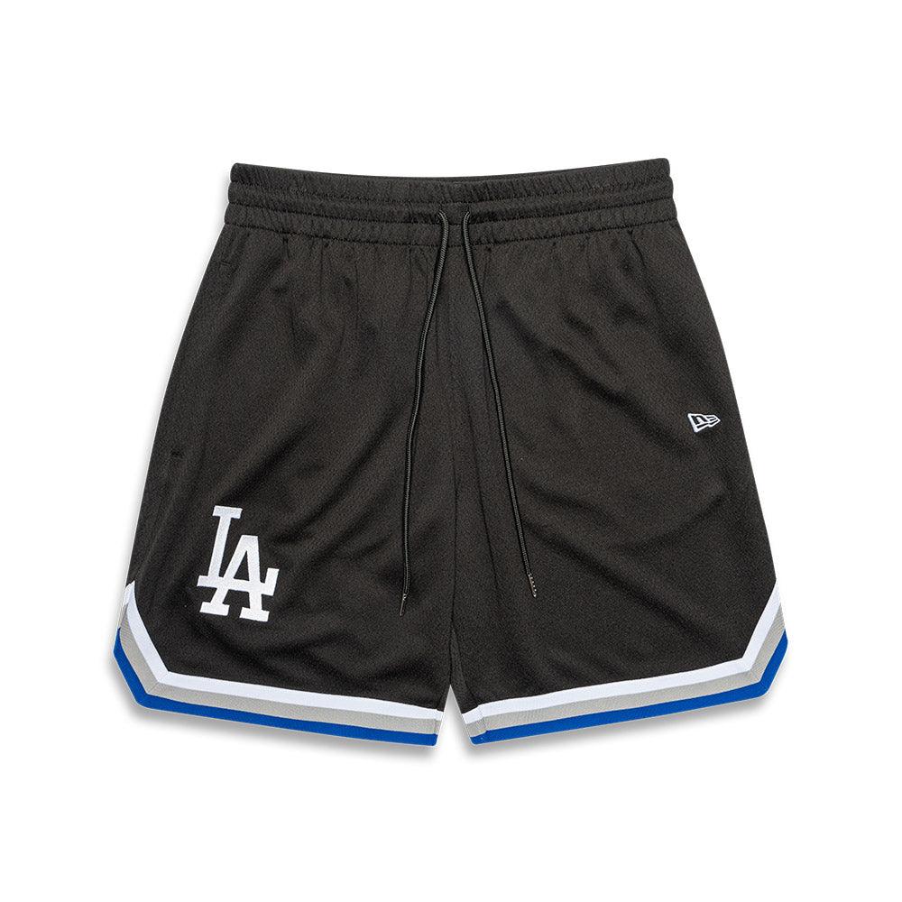 Los Angeles Dodgers New Era MLB Team Trim Mesh Shorts - Black