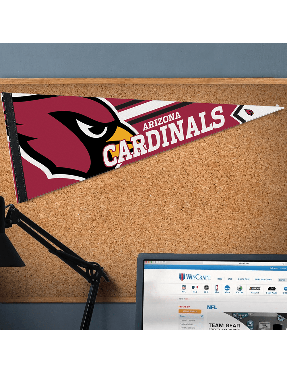 Arizona Cardinals Wincraft NFL Team Premium 12" x 30" Pennant