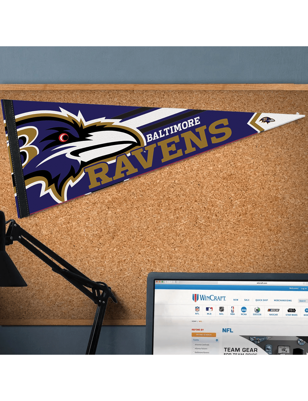Baltimore Ravens Wincraft NFL Team Premium 12" x 30" Pennant