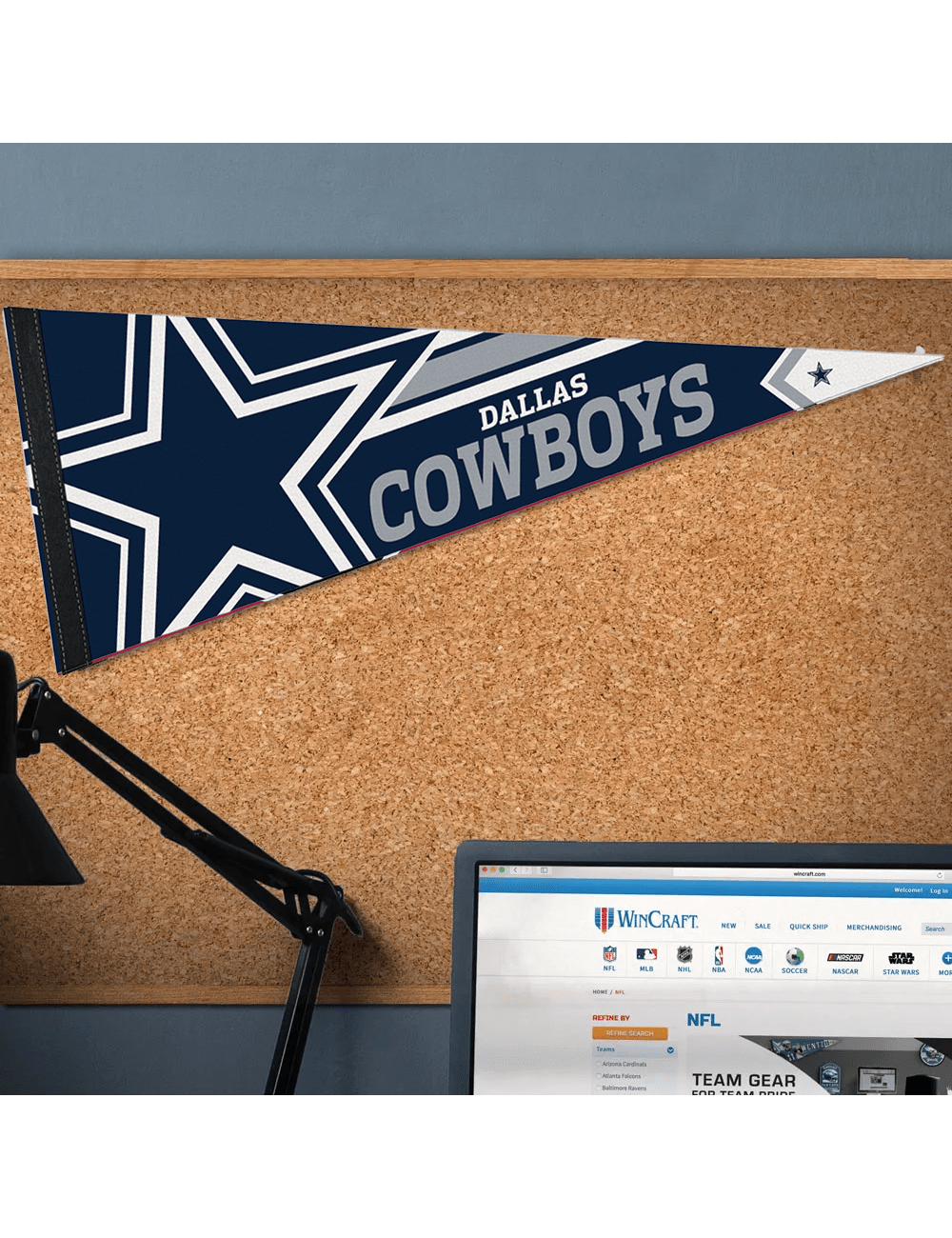 Dallas Cowboys Wincraft NFL Team Premium 12" x 30" Pennant