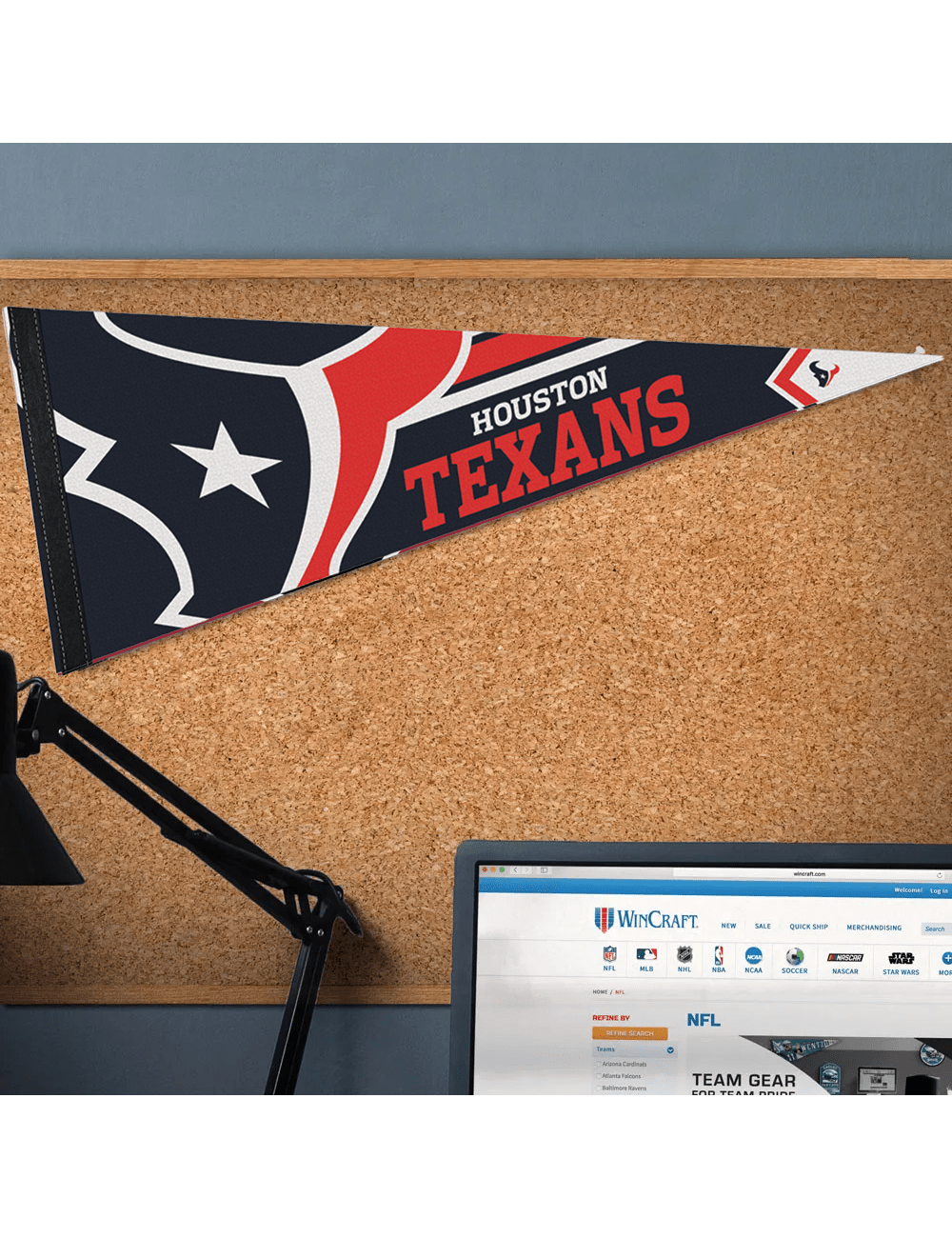 Houston Texans Wincraft NFL Team Premium 12" x 30" Pennant