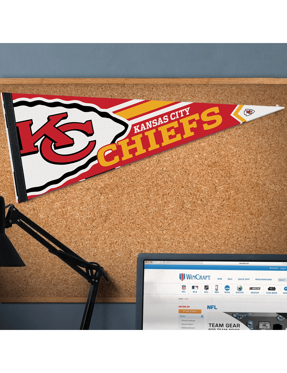 Kansas City Chiefs Wincraft NFL Team Premium 12" x 30" Pennant
