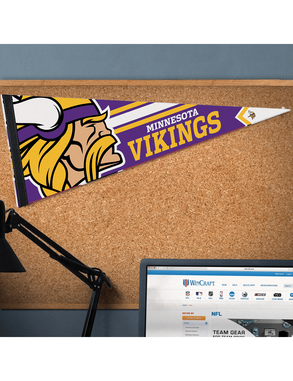 Minnesota Vikings Wincraft NFL Team Premium 12" x 30" Pennant