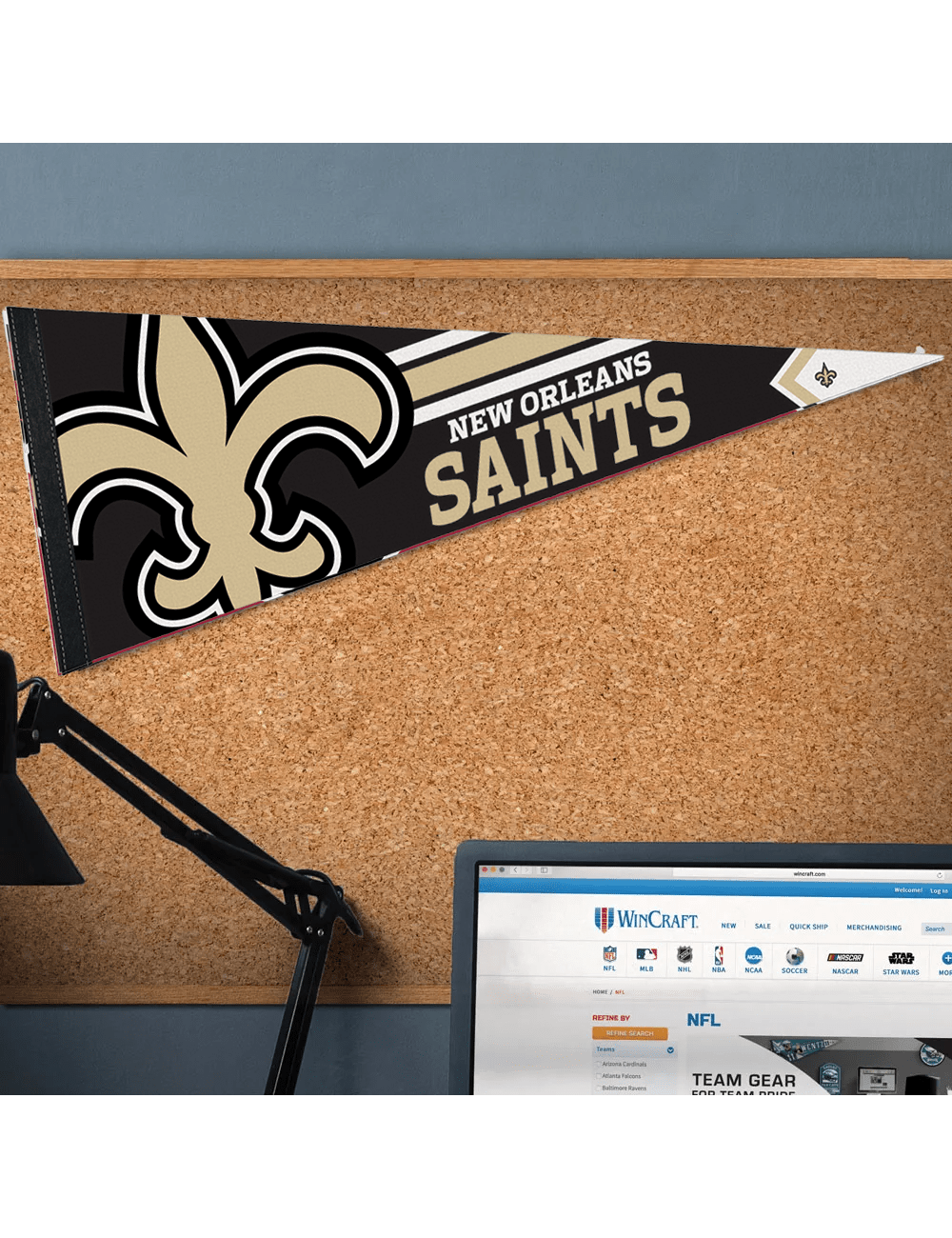 New Orleans Saints Wincraft NFL Team Premium 12" x 30" Pennant