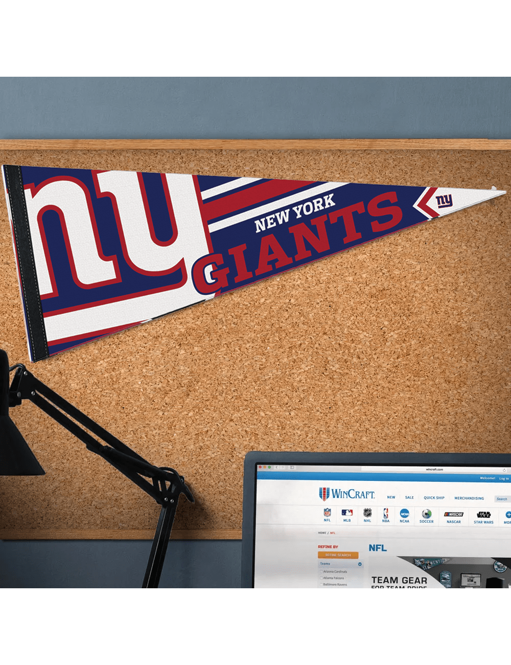 New York Giants Wincraft NFL Team Premium 12" x 30" Pennant