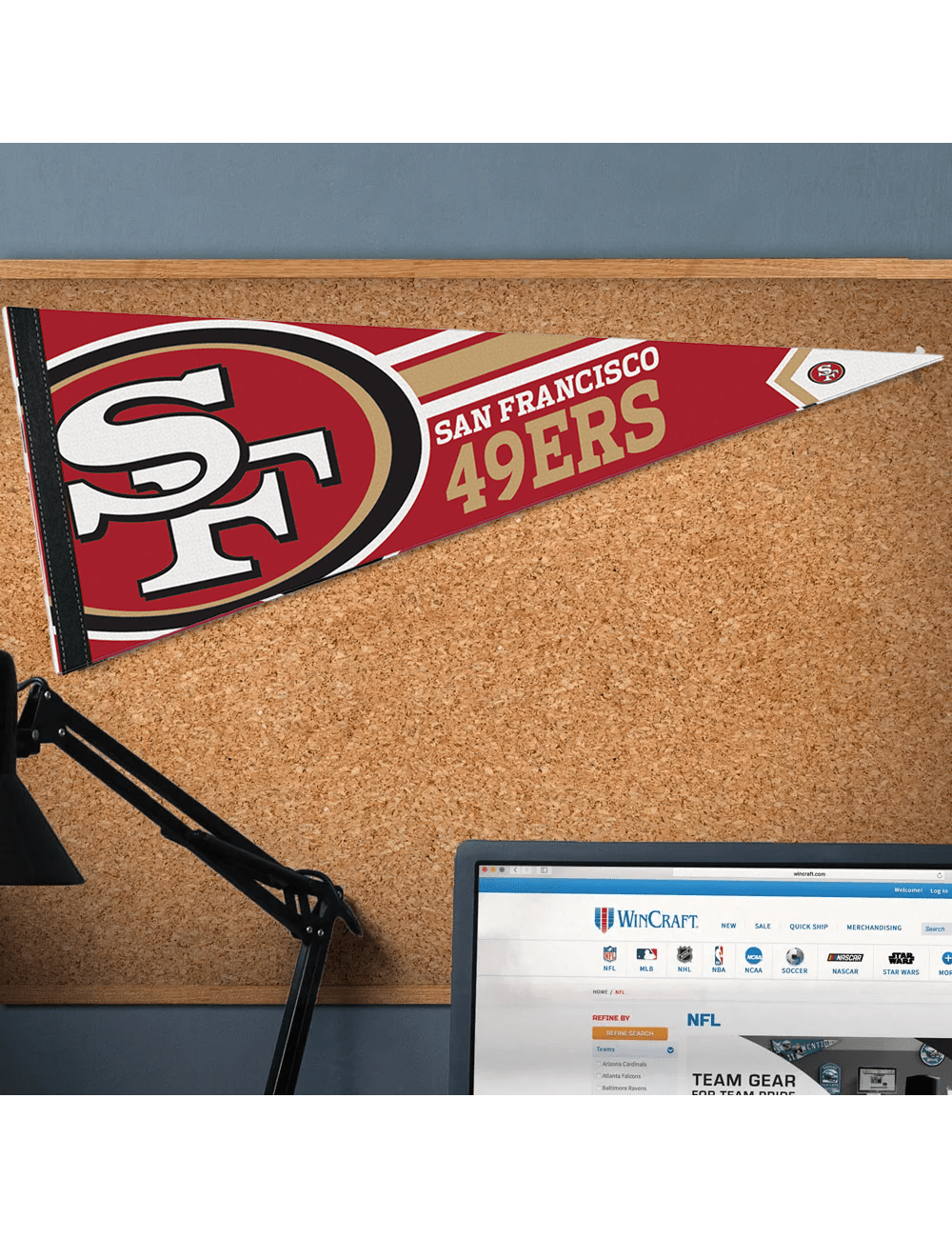 San Francisco 49ers Wincraft NFL Team Premium 12" x 30" Pennant